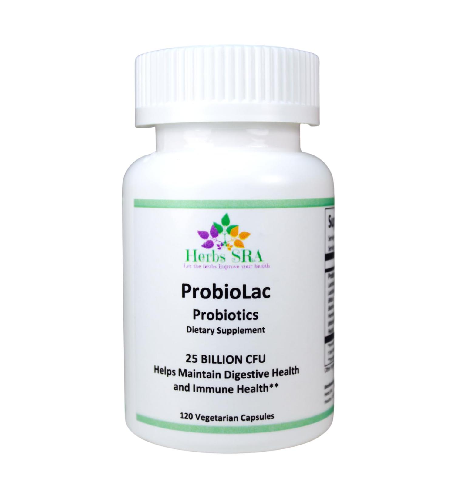 PROBIOLAC -Advanced Probiotic Blend - Supports Gut Health and Digestive Balance - 25 Billion CFU 18 Probiotic Strains. 120 Capsules. - Buy Online on GoSupps.com