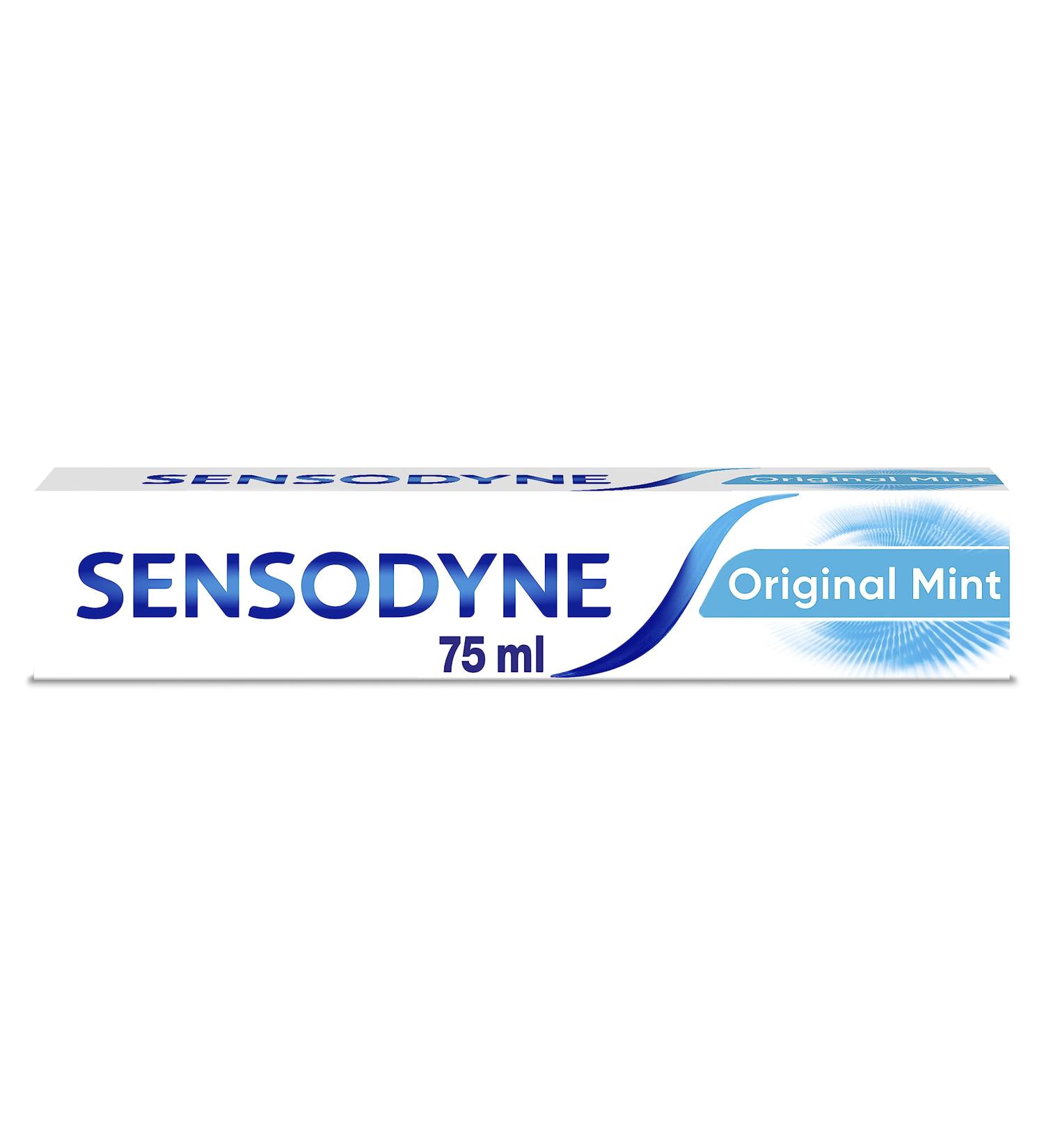 Sensodyne Daily Care Original Mint Toothpaste 75ml - Sensitive Teeth Relief - Buy Online on GoSupps.com