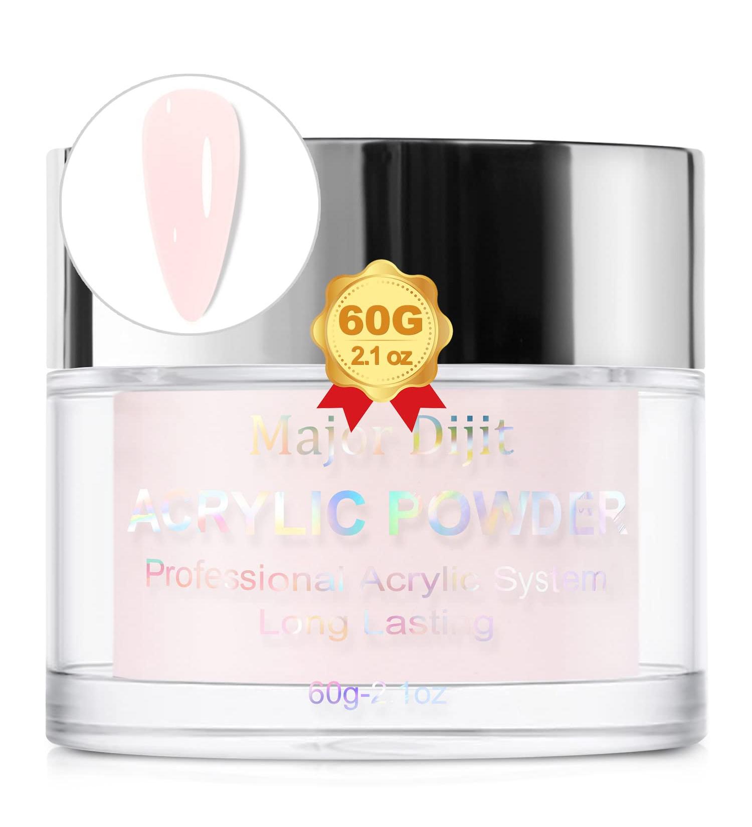 Major Diji 60g Pink Acrylic Nail Powder - Professional 3D Nail Extension & Carving for Long-Lasting Manicures | Ideal Beauty Gift - Buy Online on GoSupps.com