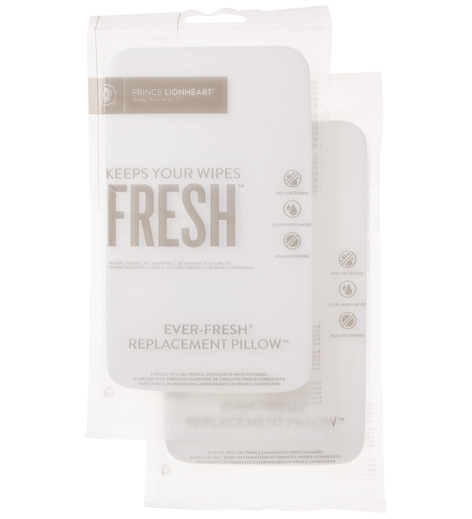 Prince Lionheart Ever-Fresh Replacement Pillows - 2 Count Pack for Ultimate Wipes Warmer - Buy Online on GoSupps.com