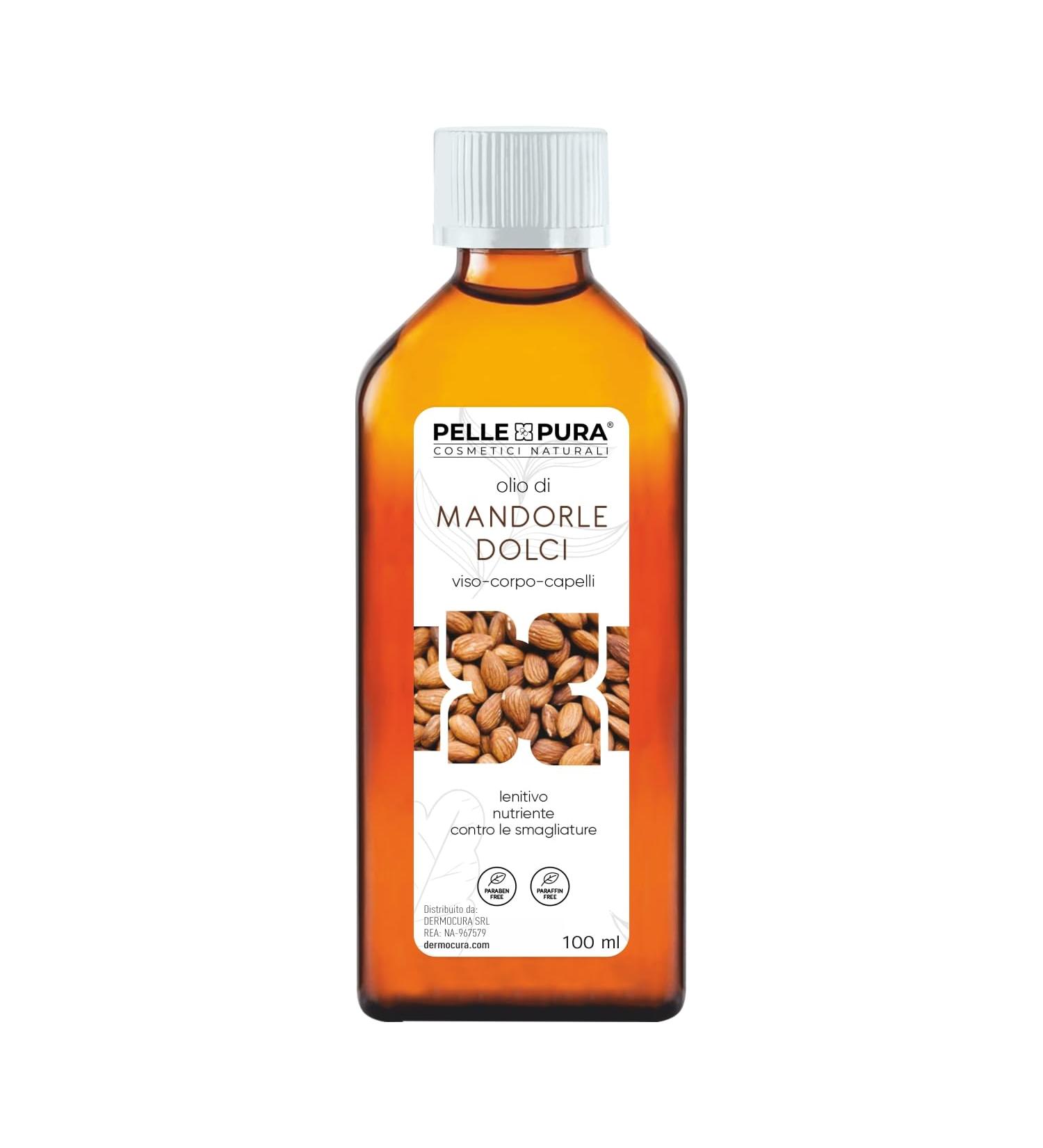 DERMOCURA Almond oil sweet almond oil facebodyhair nourishing against the drawing 100 ml - Buy Online on GoSupps.com