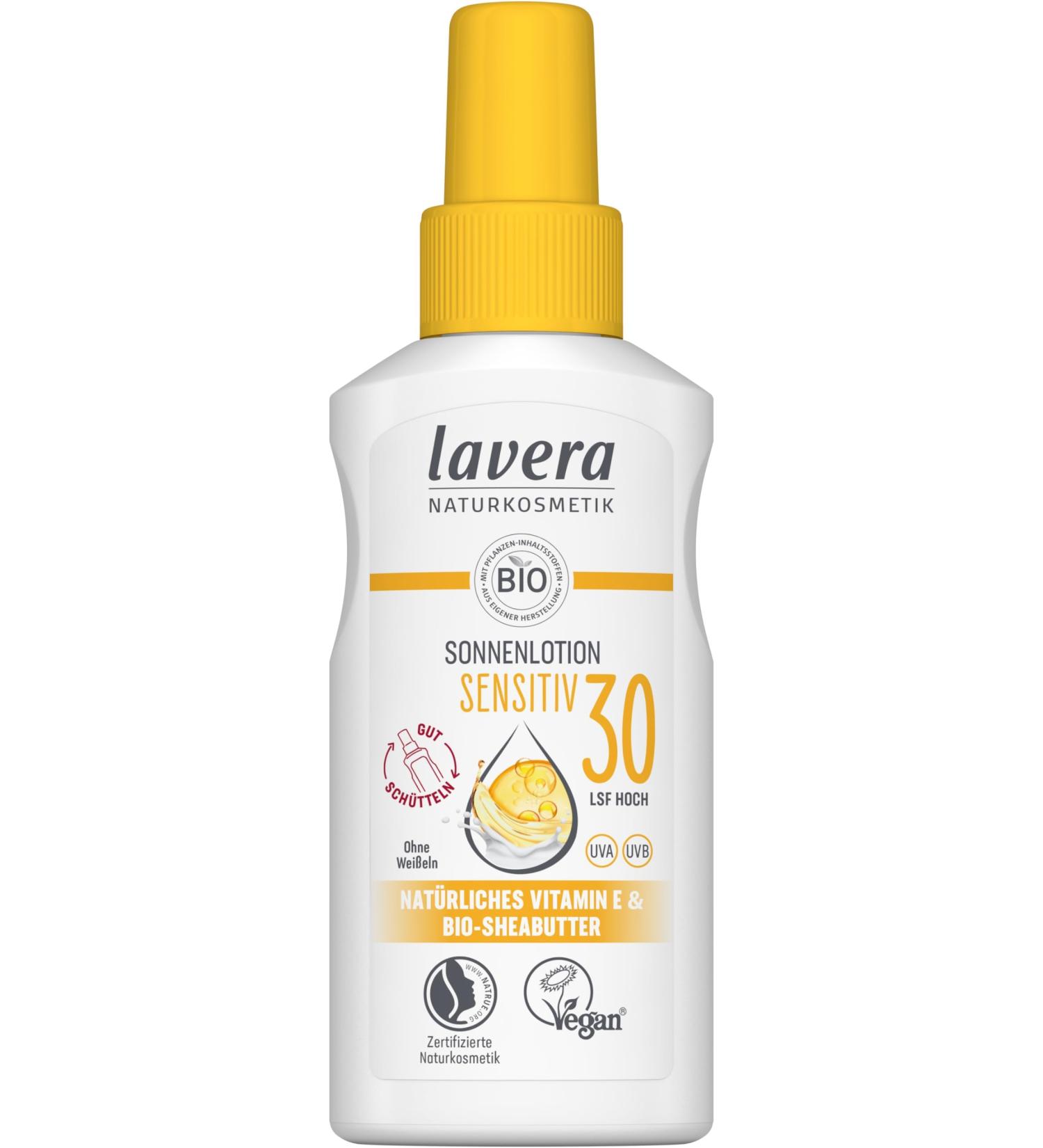Lavera Sun Lotion Sensitive SPF 30 - 100ml | Best Sunscreen for Sensitive Skin | International Shipping Available - Buy Online on GoSupps.com