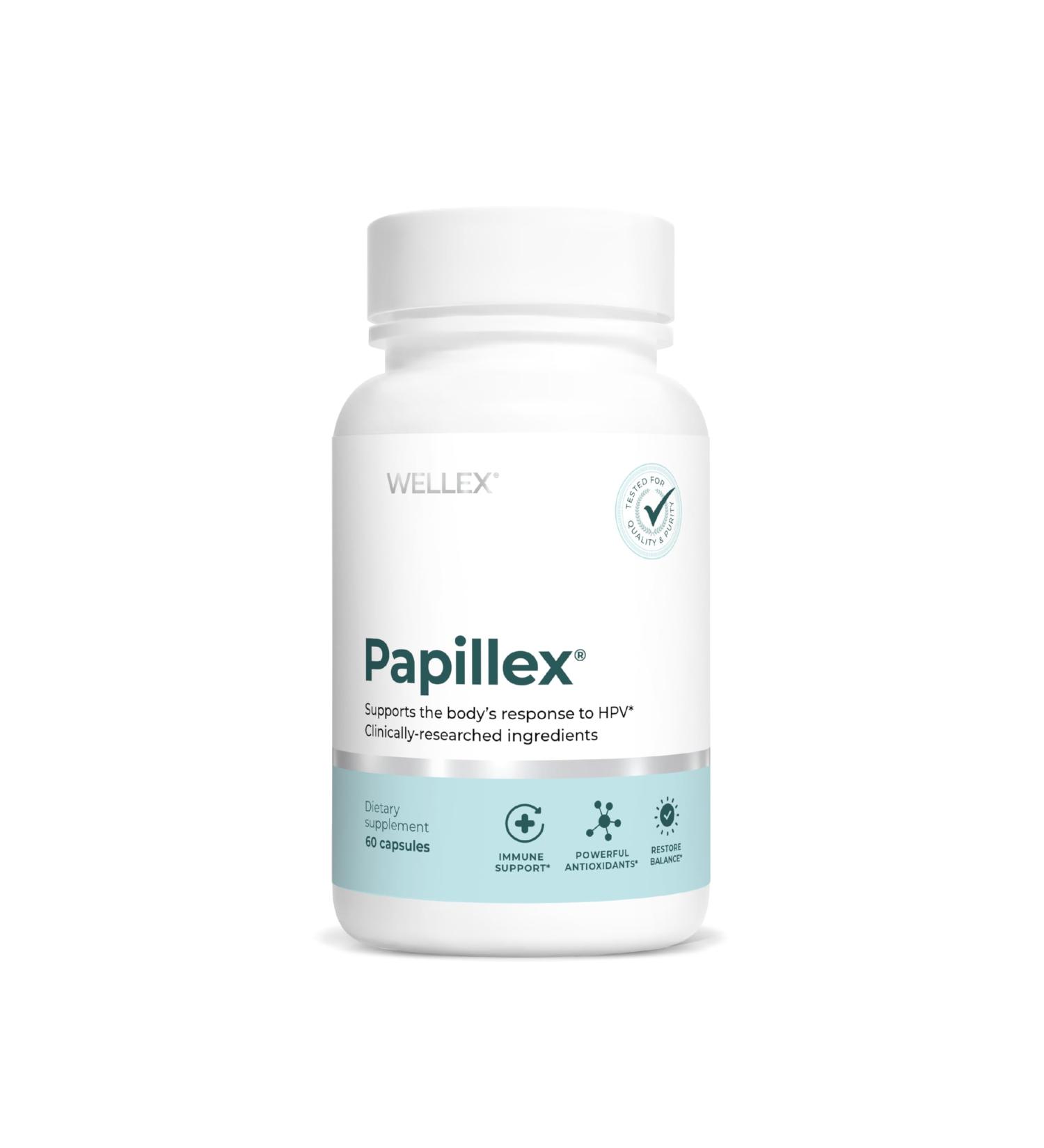 Papillex Dietary Supplement Tablets All Natural Immune Support - Immunity Defense - Best Immune System Booster - Organic 60 Capsules Bottle (Single Bottle) - Buy Online on GoSupps.com