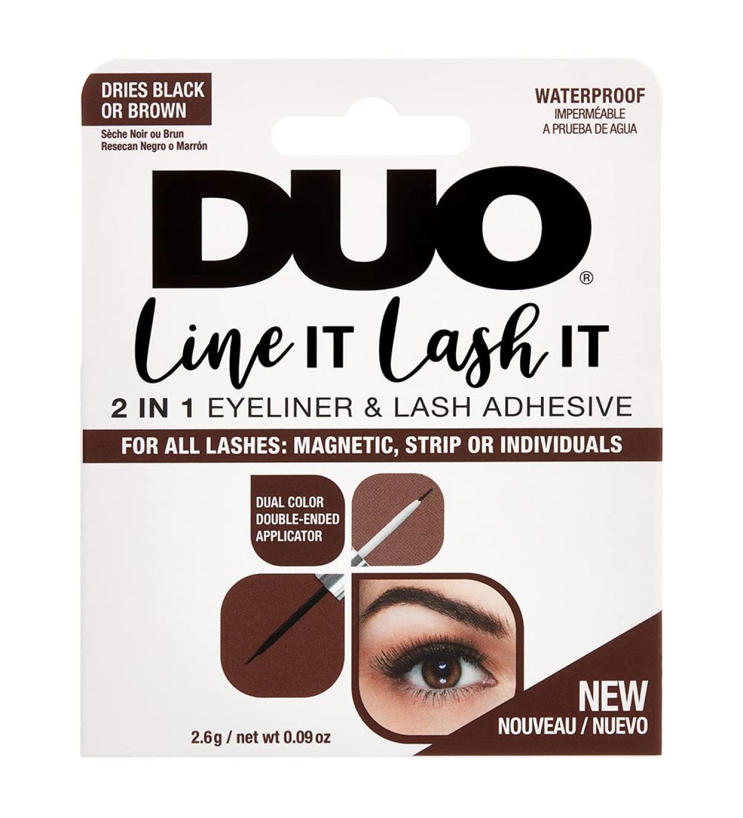 Duo Line IT Lash IT Black/Brown 2n1 Eyeliner & Lash Adhesive 0.12 oz - 1 Pack - Buy Online on GoSupps.com