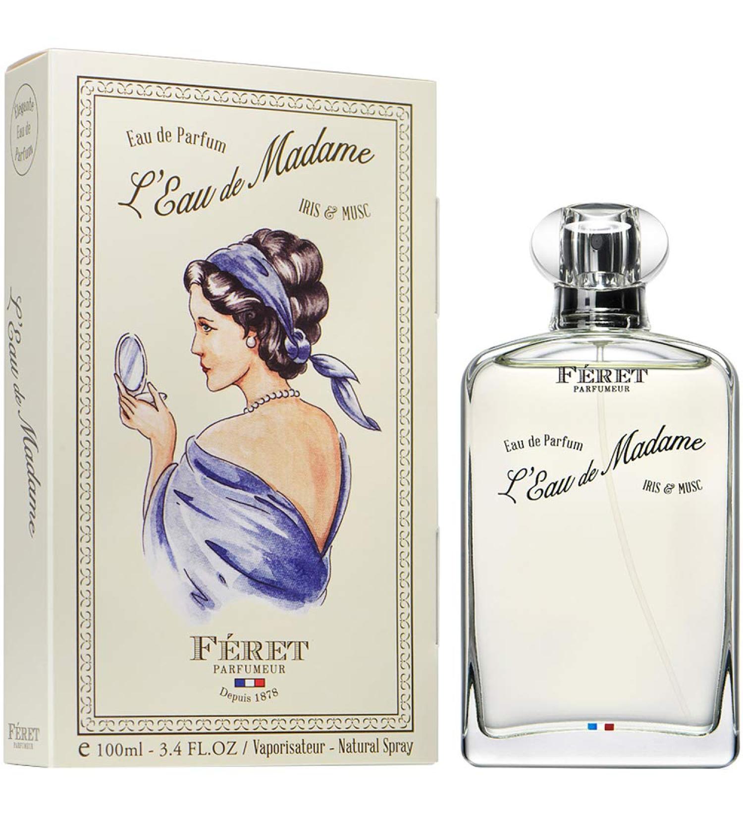 Feret Parfumerur L'Eau de Madame de Parfum Iris & Musk 100ml