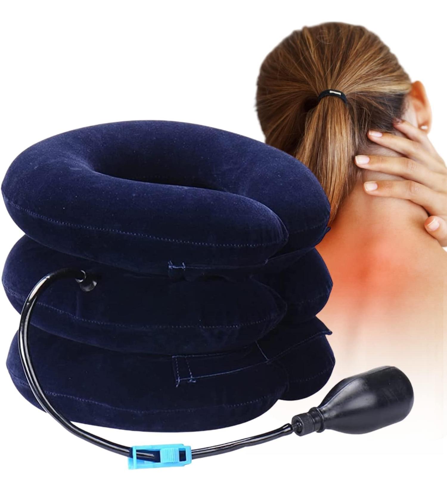 Ortoprime Freeneck - Inflatable Cervical Traction Neck Pillow for Pain Relief & Posture Correction - Buy Online on GoSupps.com
