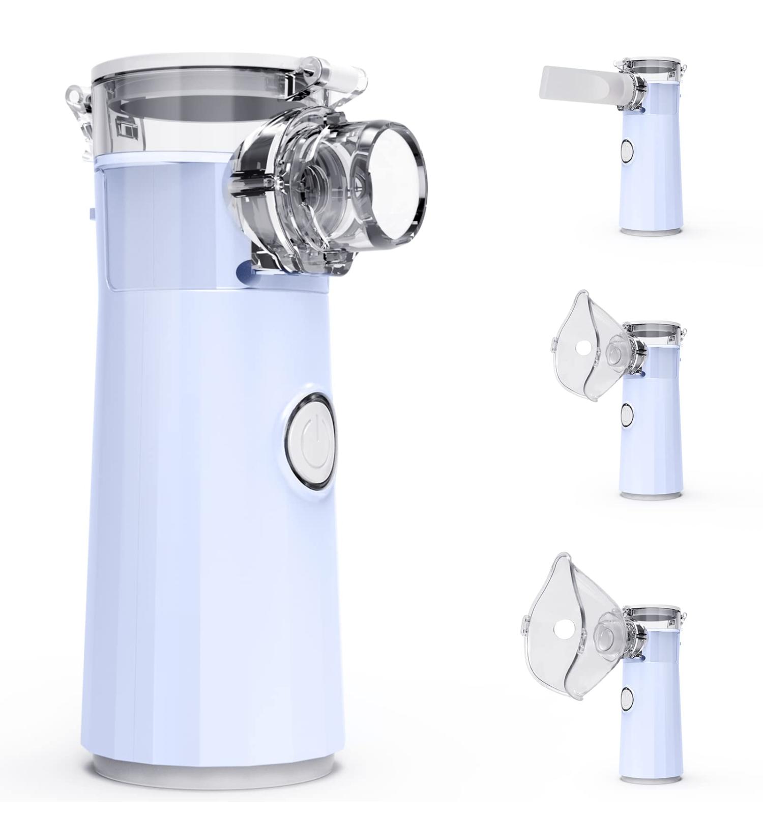 Portable Nebulizer Machine for Adults & Kids - Quiet Handheld Nebulizer for Travel & Home Use - Cool Steam Inhaler in Purple - Buy Online on GoSupps.com