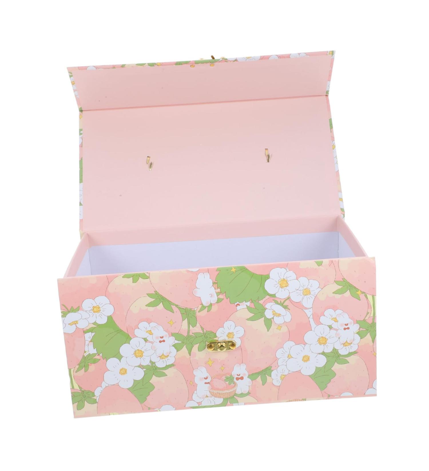 Alipis Box Suitcase Box Basket Hamper Suitcases Maid of Honor Candy Decorate Paper Bridesmaid 31.00X16.20X15.20CM As Shown - Buy Online on GoSupps.com