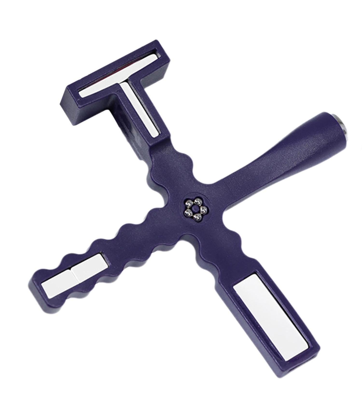 Uitseld 5 in 1 Nail Magnet Tool | Magnetic Nails Polish Wand Nail Design Tools Professional Cat Eye Stick for Salon Manicure Purple - Buy Online on GoSupps.com