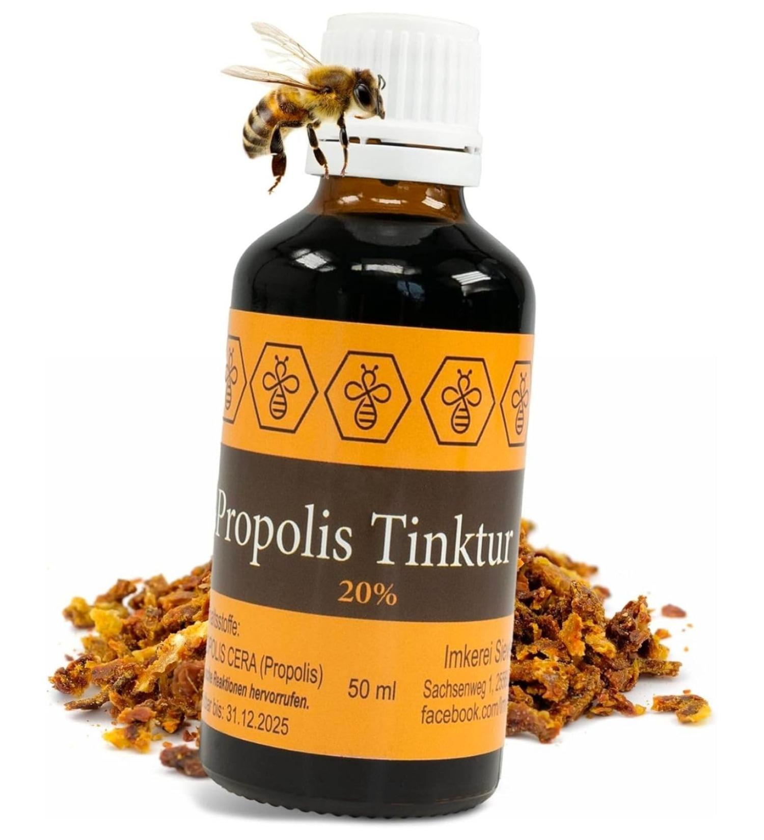 Nordbienchen Propolis Tincture 20% - 50ml Bees Propolis Extract Drops | Premium Beekeeping Quality - Buy Online on GoSupps.com
