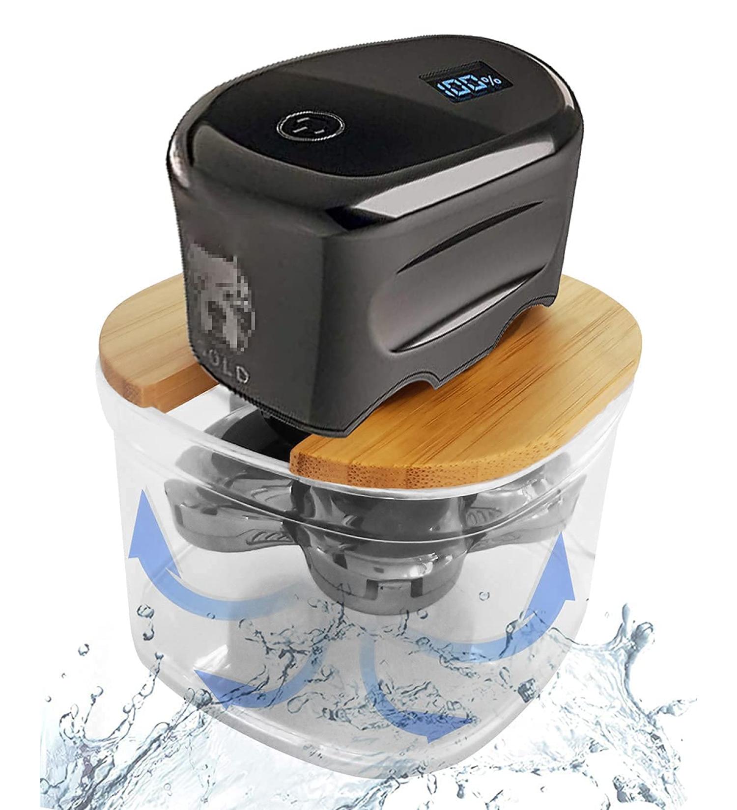 FitSand Bamboo Shaver Stand for Skull Shaver Pitbull Gold PRO - Buy Online on GoSupps.com