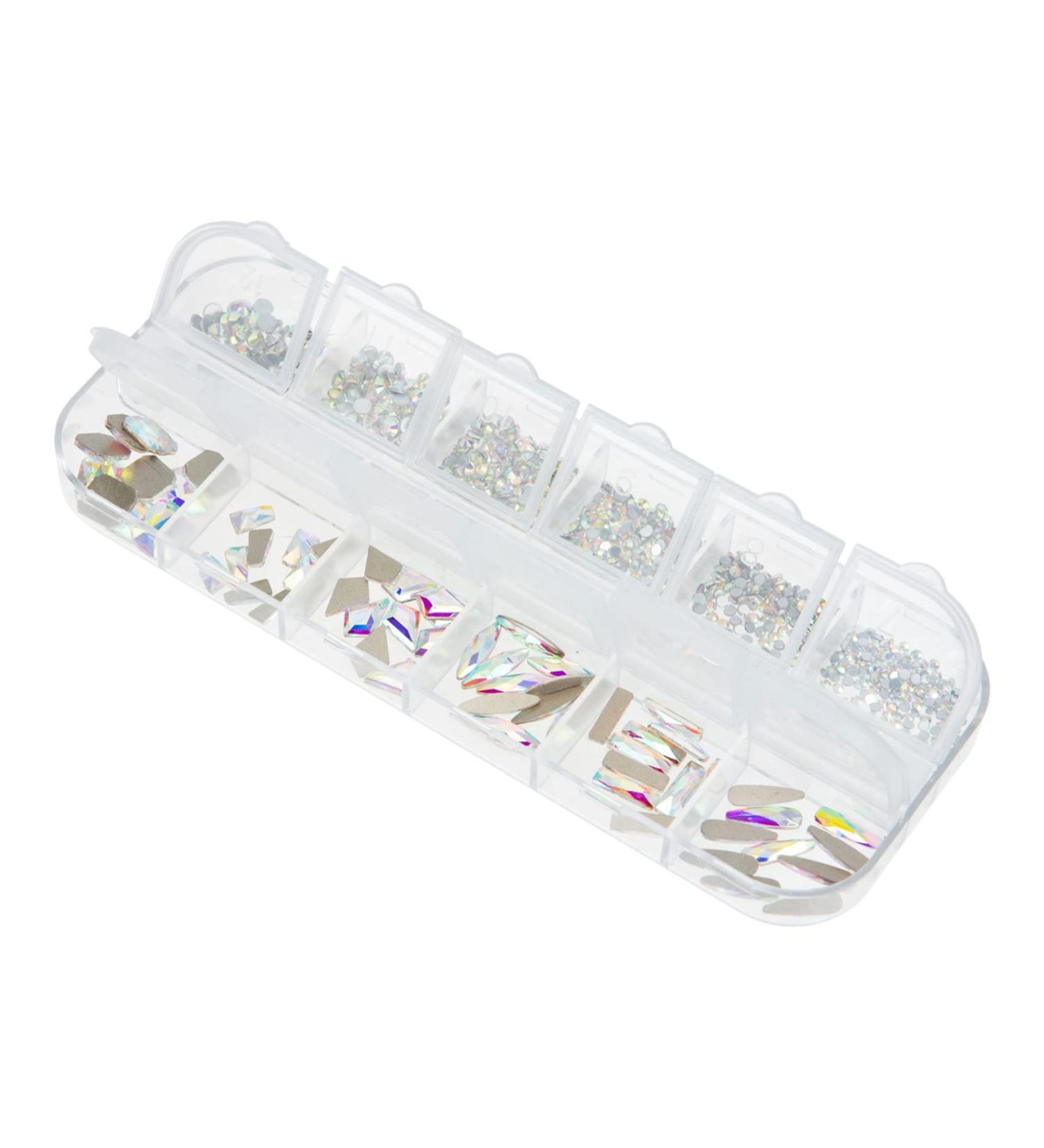 Ipetboom 1 Box Nail Drill Nail Art Sticker Decoration Nail Art Studs Nail Art Gems Nail Crystals Gems for Nails Gems for Crafts Nail Stickers Craft Glass Accessories Manicure - Buy Online on GoSupps.com