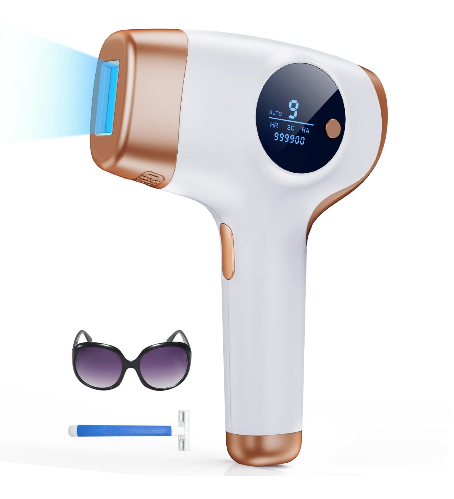 2023 3-in-1 IPL Hair Removal Device - Permanent Painless Laser for Men & Women | 9 Energy Levels Face Body Armpits Legs - Buy Online on GoSupps.com