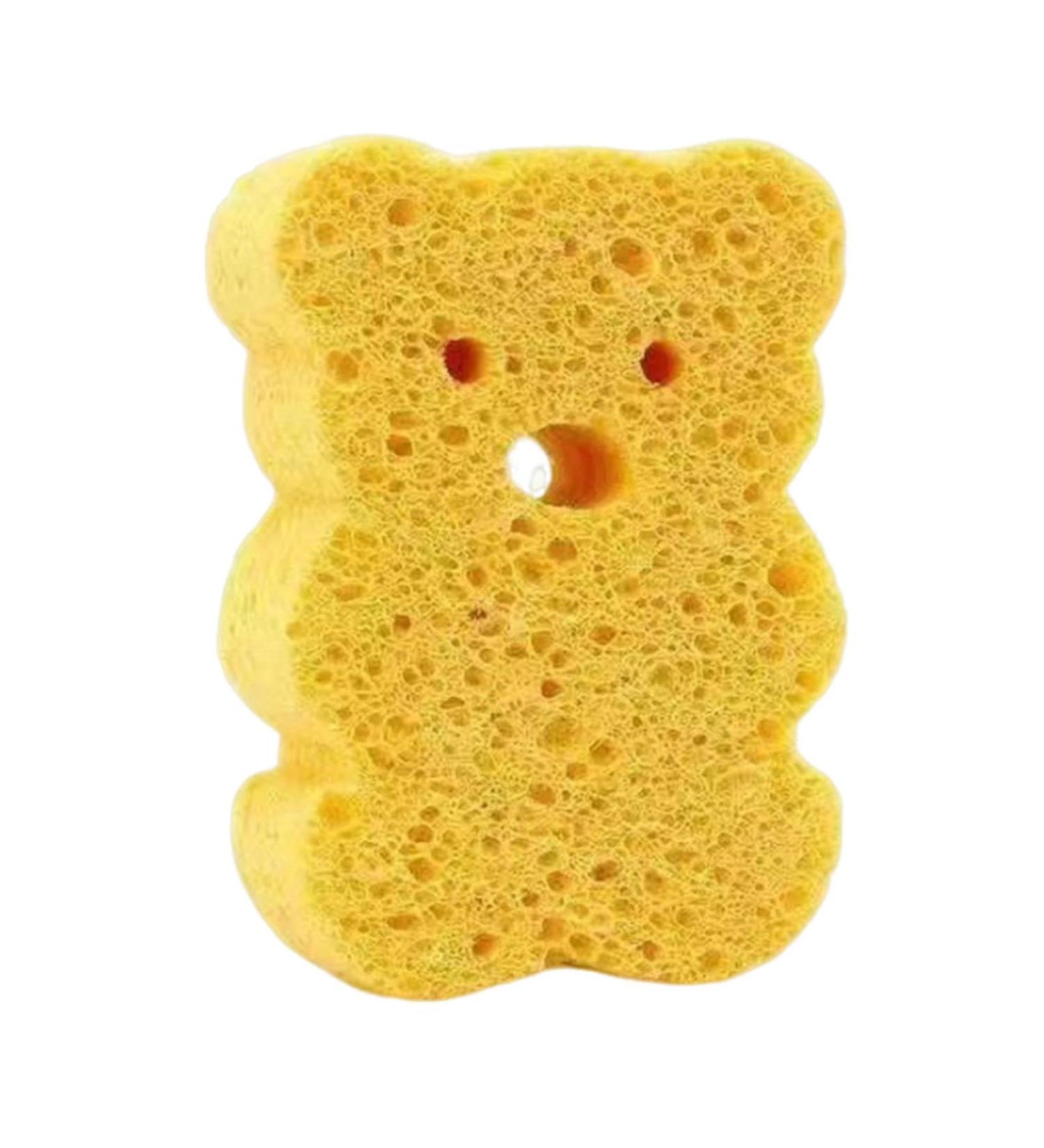 Yabauuop Toddler Bath Sponge | Soft Baby Shower Body Scrubber - Cute Dead Skin Remover Body Scrubber Bath Rub Shower Brush for Children Kids Baby Toddler Orange - Buy Online on GoSupps.com