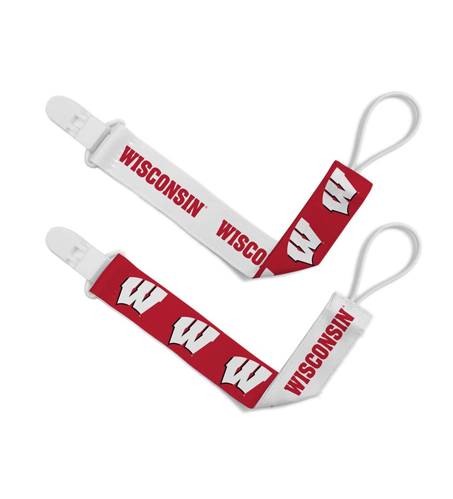 Georgia Bulldogs NCAA BabyFanatic Pacifier Clip 2-Pack | Officially Licensed Baby Apparel - Buy Online on GoSupps.com