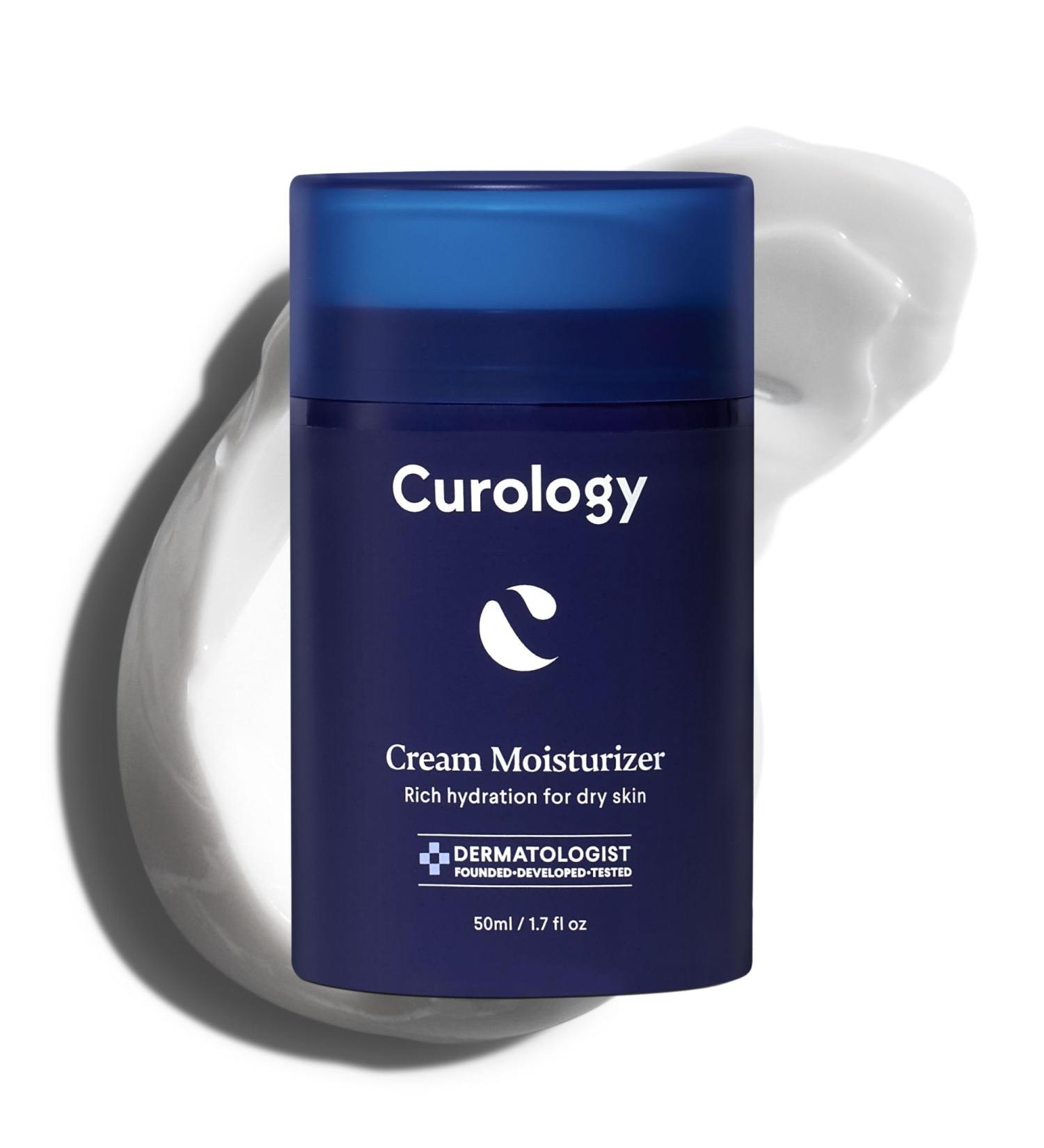 Curology Cream Moisturizer Rich Hydrating Face Lotion for Dry Skin with Shea Butter and Hyaluronic Acid 1.7 fl oz - Buy Online on GoSupps.com