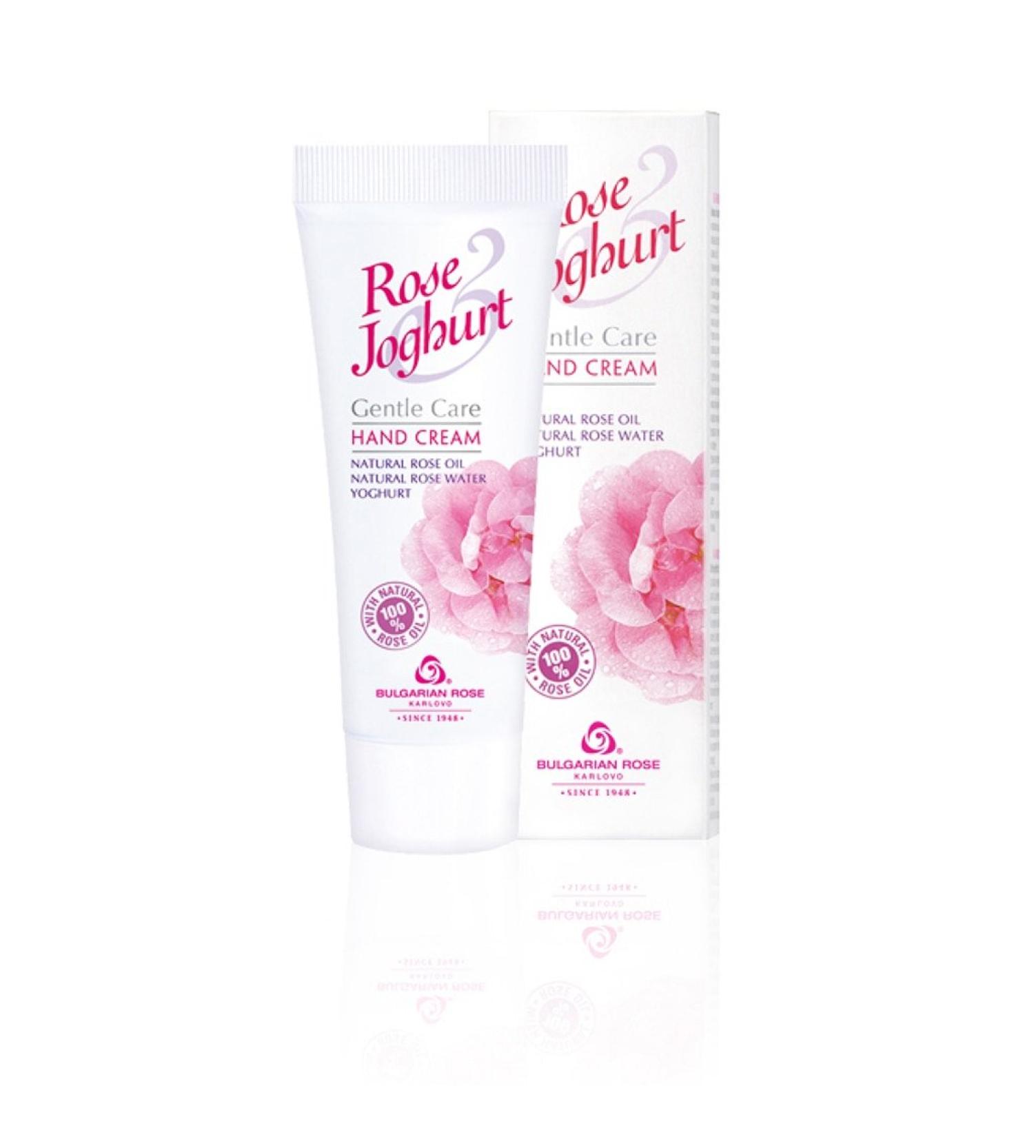 Hand Cream Rose Yoghurt - Nourishing Rose Oil & Yoghurt | 75ml - International Shipping Available - Buy Online on GoSupps.com
