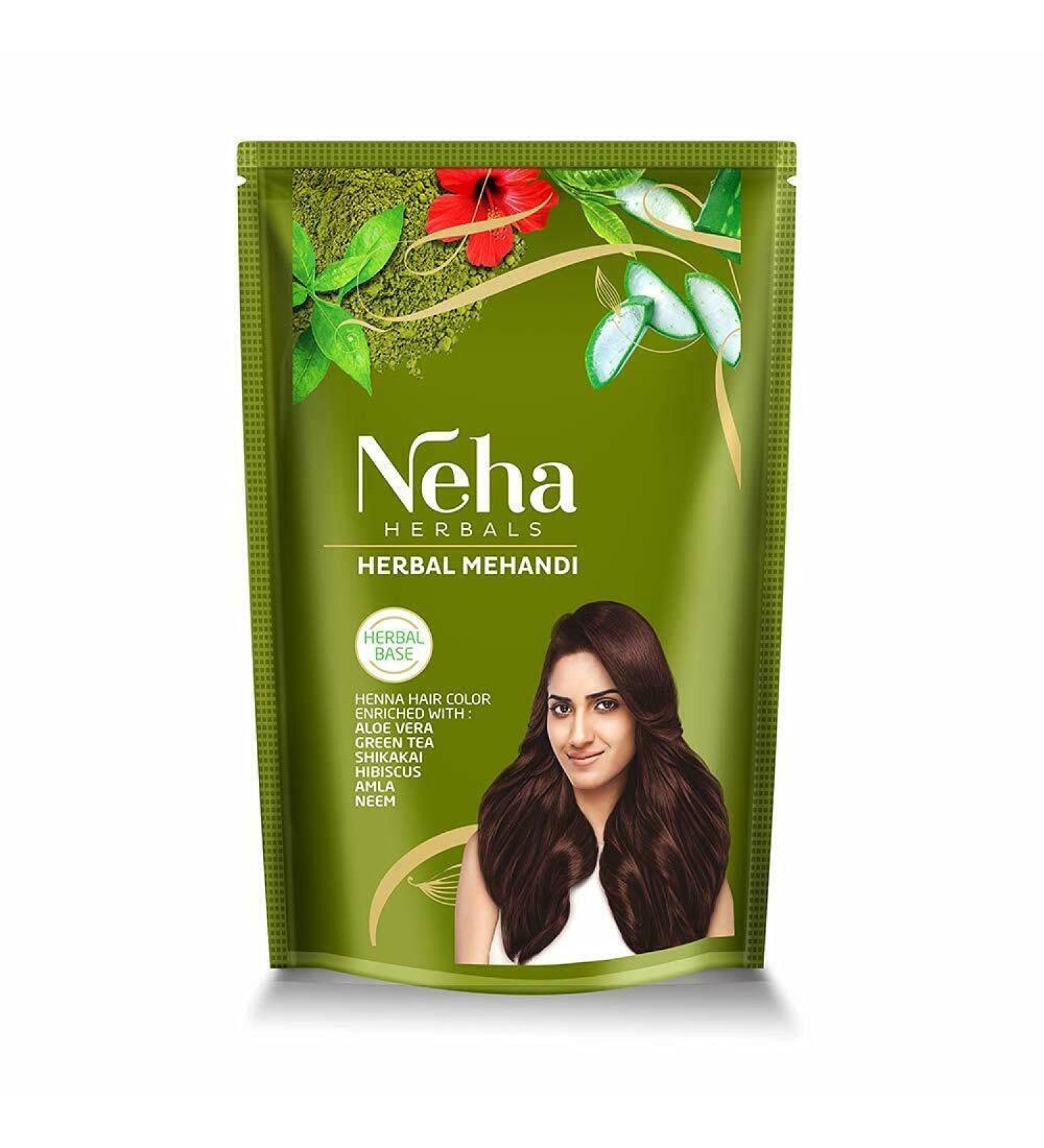 100% Pure Natural Mehndi Powder - Aloe Vera Hibiscus & Green Tea Enriched Henna - 1 kg (2.2 lbs) - International Shipping Available - Buy Online on GoSupps.com