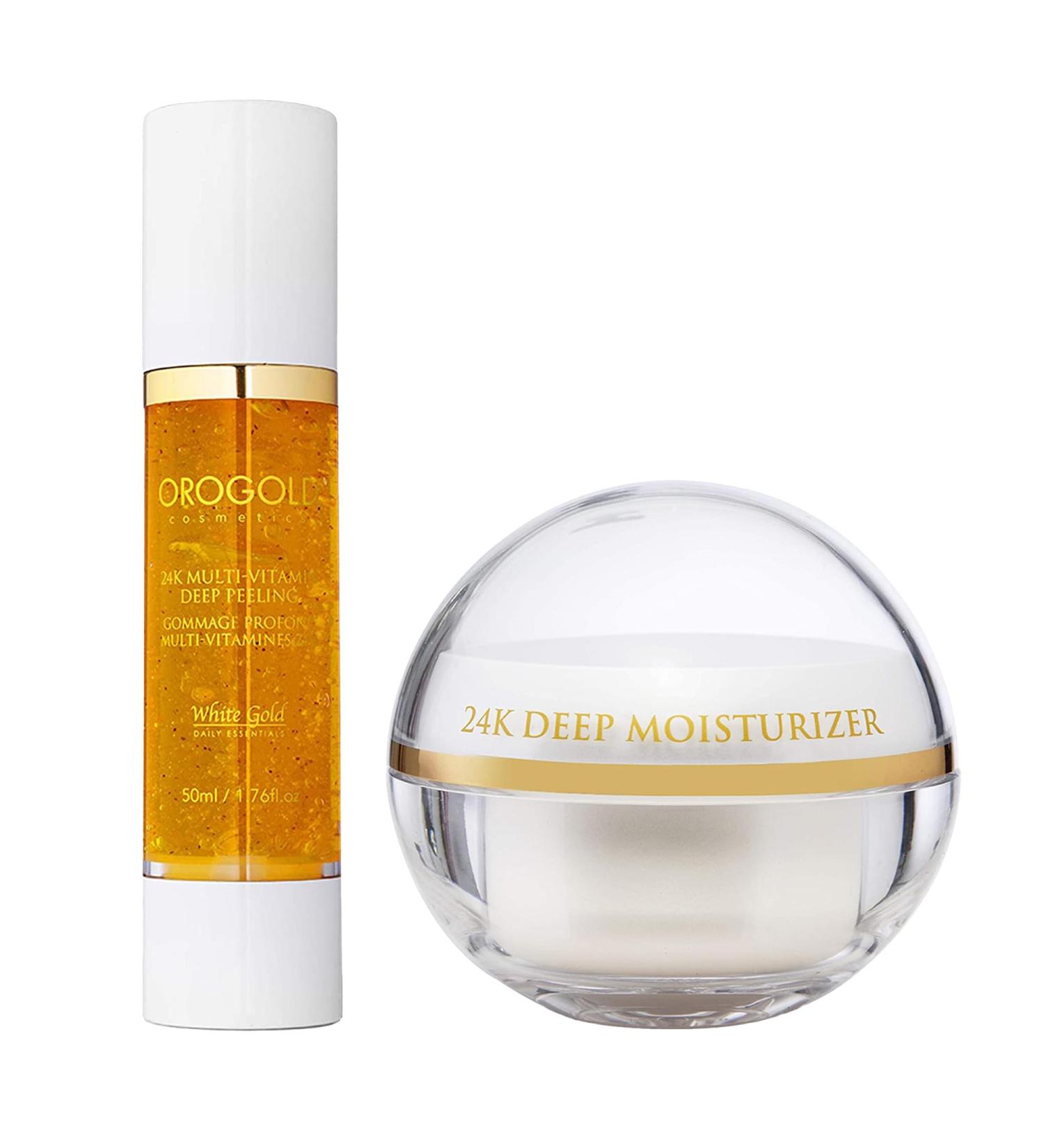 OROGOLD White Gold 24K Multi-Vitamin Deep Peeling & Orogold White Gold Day Moisturizer - Buy Online on GoSupps.com