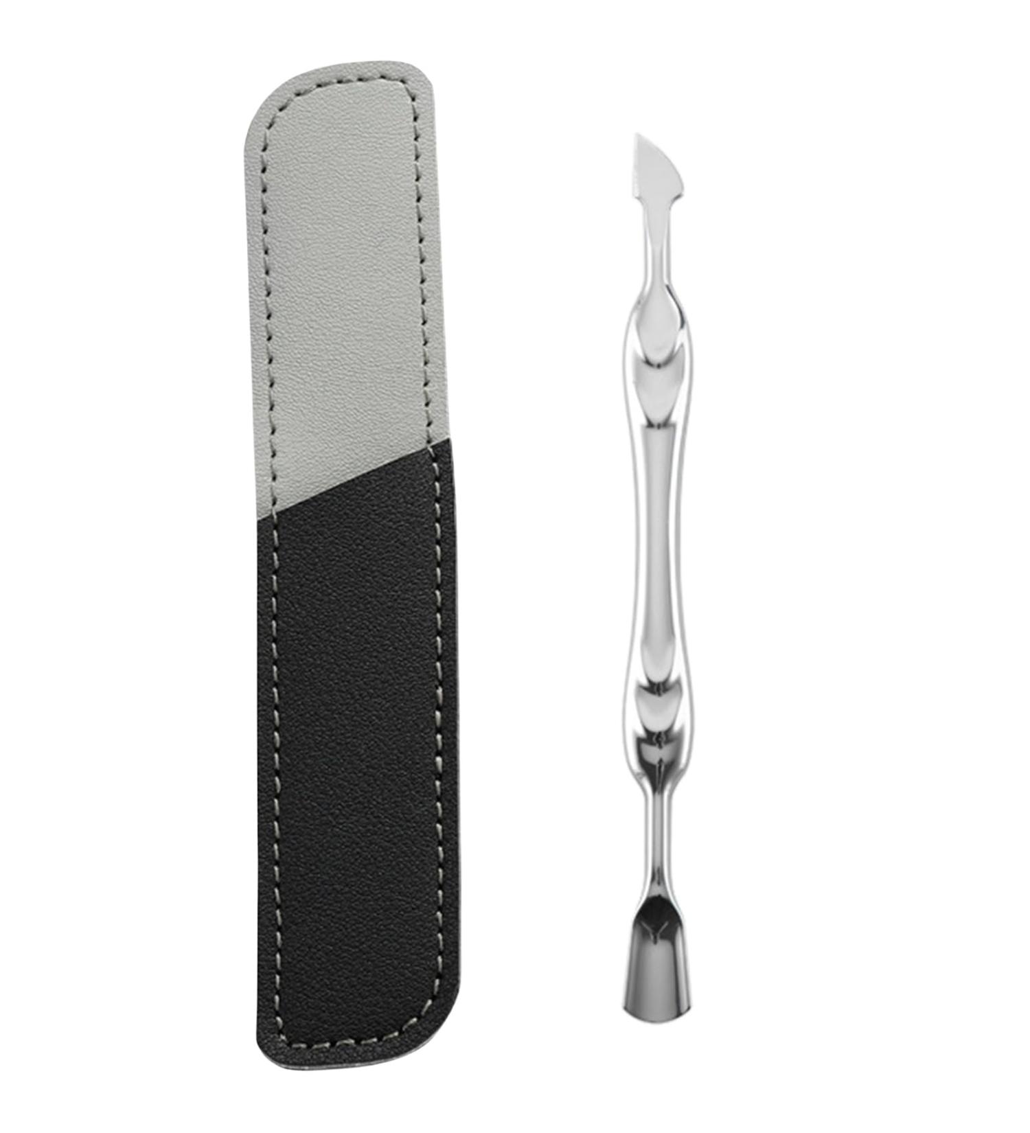 2 In 1 Cuticle Cutter Stainless Steel Cuticle Pusher Double Ended Nails Pusher Practical Cuticle Remover For Manicures - Buy Online on GoSupps.com