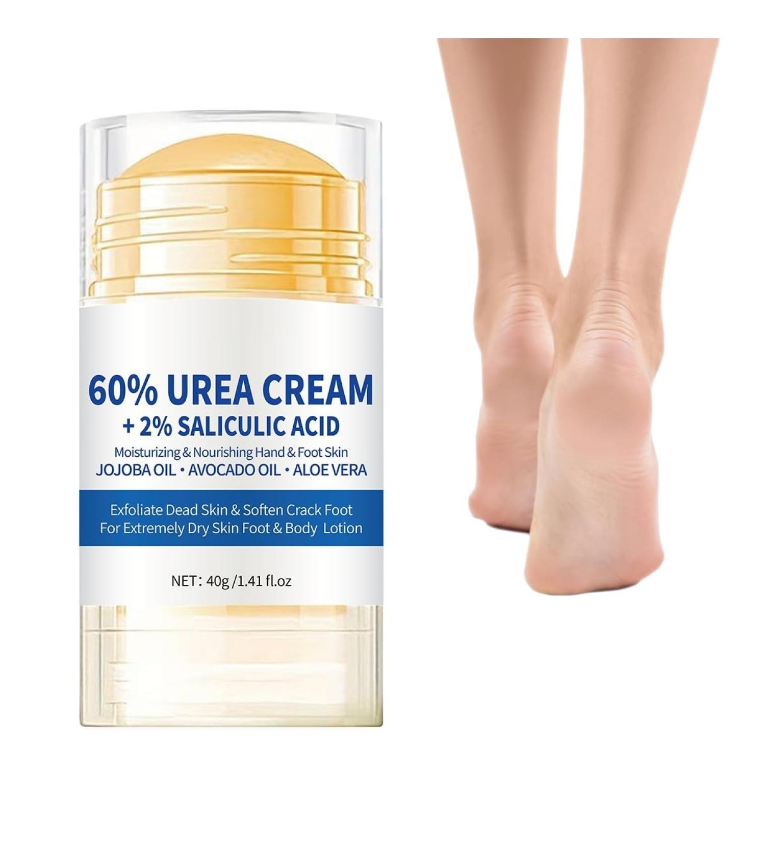  SONGVISON Urea Foot Cream 60% 2025 New Foot Cream for Cracked Heel and Dry Skin Urea Lotion for Deep Hydration Remove Callos Nourish Soften 40g - Buy Online on GoSupps.com