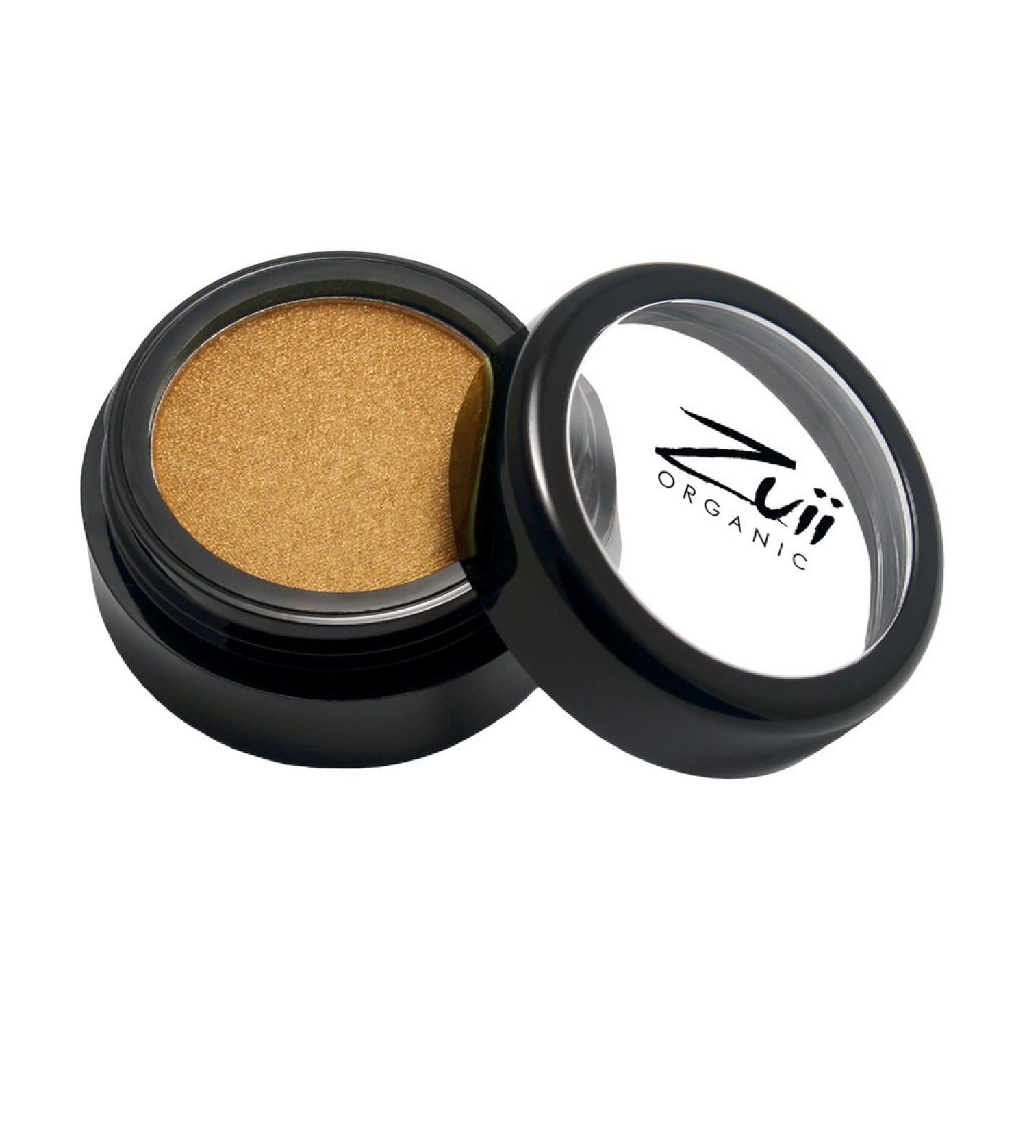 Zuii Organic Talc-free organic eye shadow made from organically grown flowers such as roses chamomile and jasmine sunflower