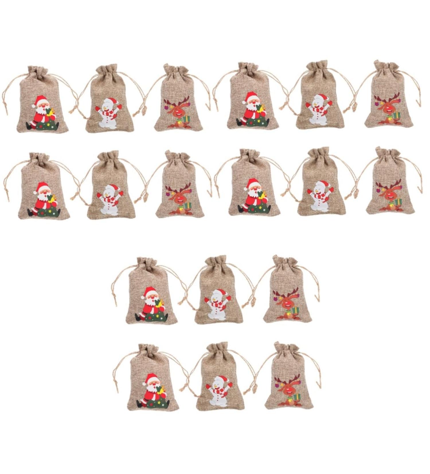 PRETYZOOM Candy Bags 18 pcs Bag Aging Holding Favor Ing Decor Pendant Candy Simple Bags Xmas Christmas Elk Party 15X10CMx3pcs Assorted Colorx3pcs - Buy Online on GoSupps.com