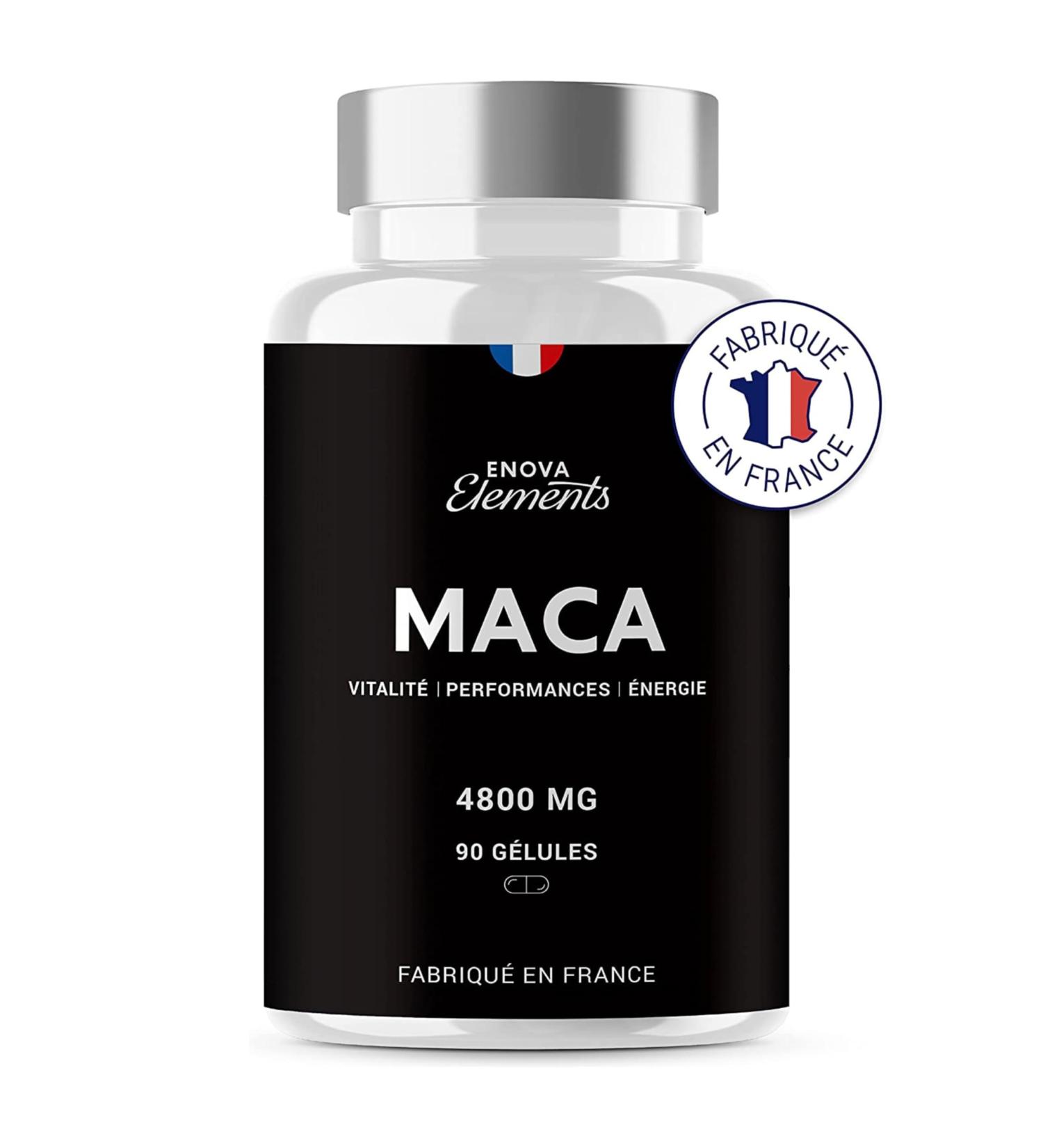 Black Maca | High Dosage Up to 4800 MG | Vitality Energy Performance | 90 Capsules | Food Supplement | Made in France - Buy Online on GoSupps.com