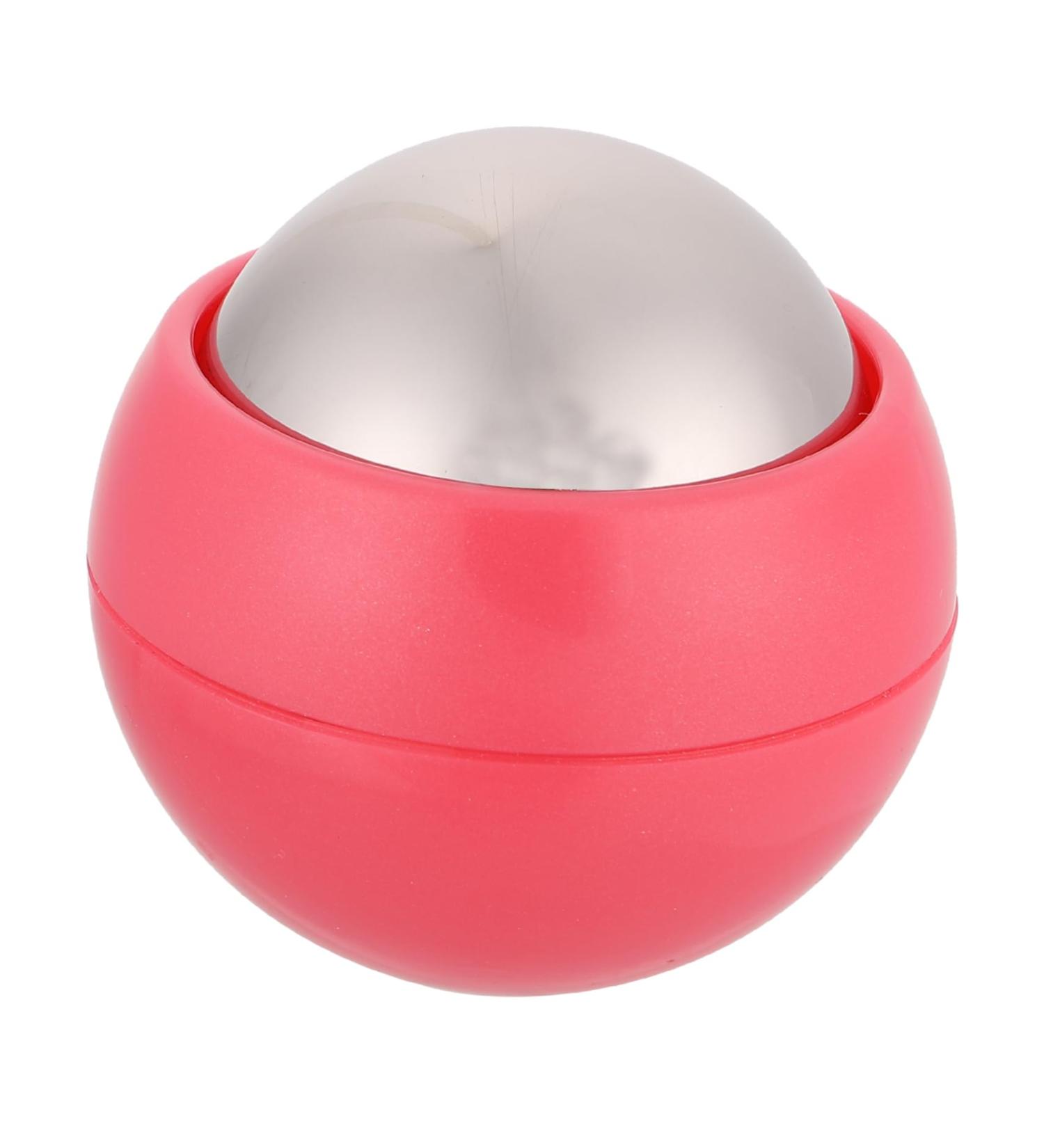 Iwowhero Ice Massage Roller Ball - Portable Cold Therapy Device for Face and Body | 6.5x6.5cm Pink - Buy Online on GoSupps.com