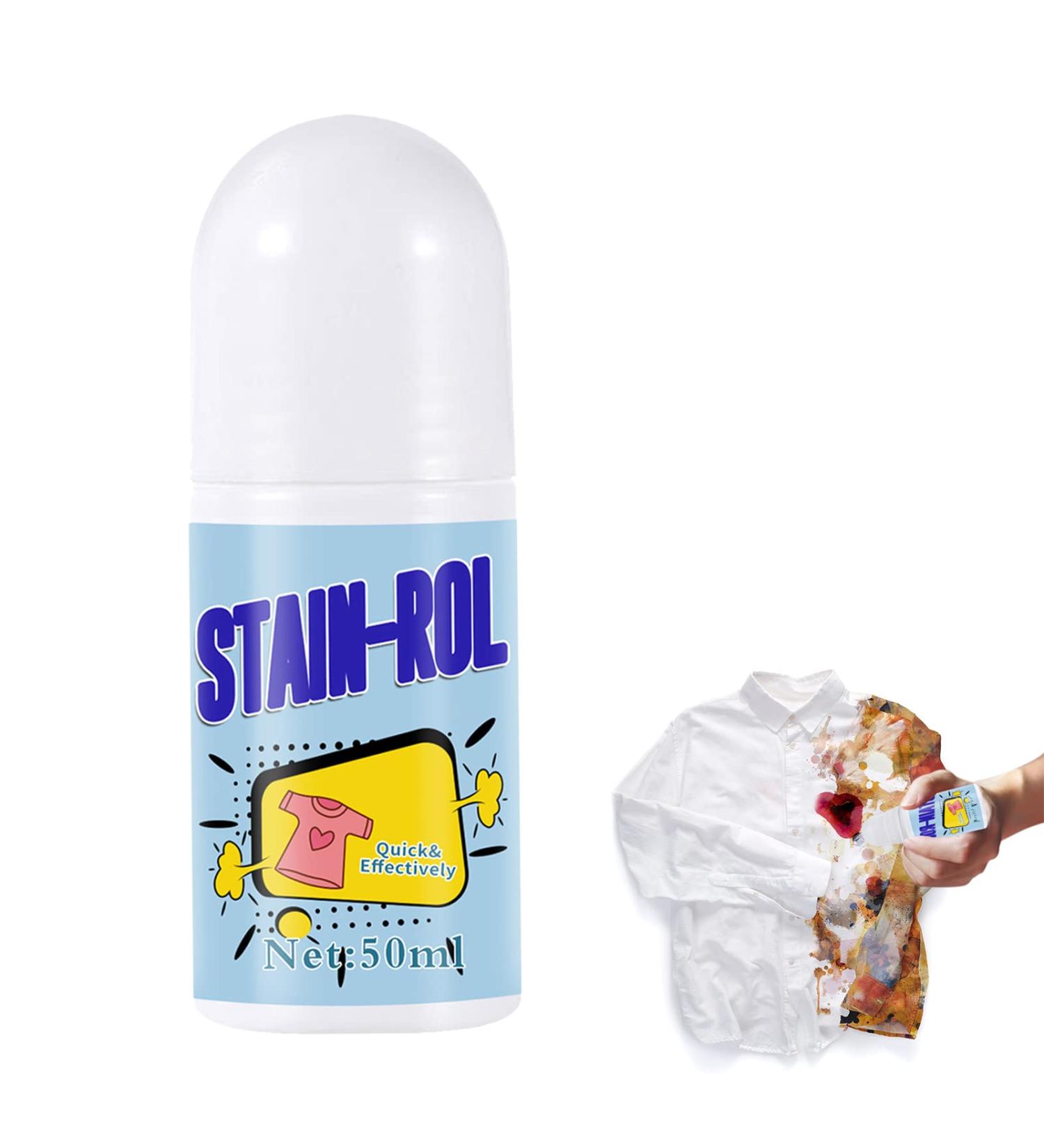 5 Pcs Stain Remover Pen | Spot Remover for Clothes Instant Stain Removal Stick with Roll Bead Design Suitable for Coffee Tea Wine Milk Cola and Oil Stains Ibuger - Buy Online on GoSupps.com