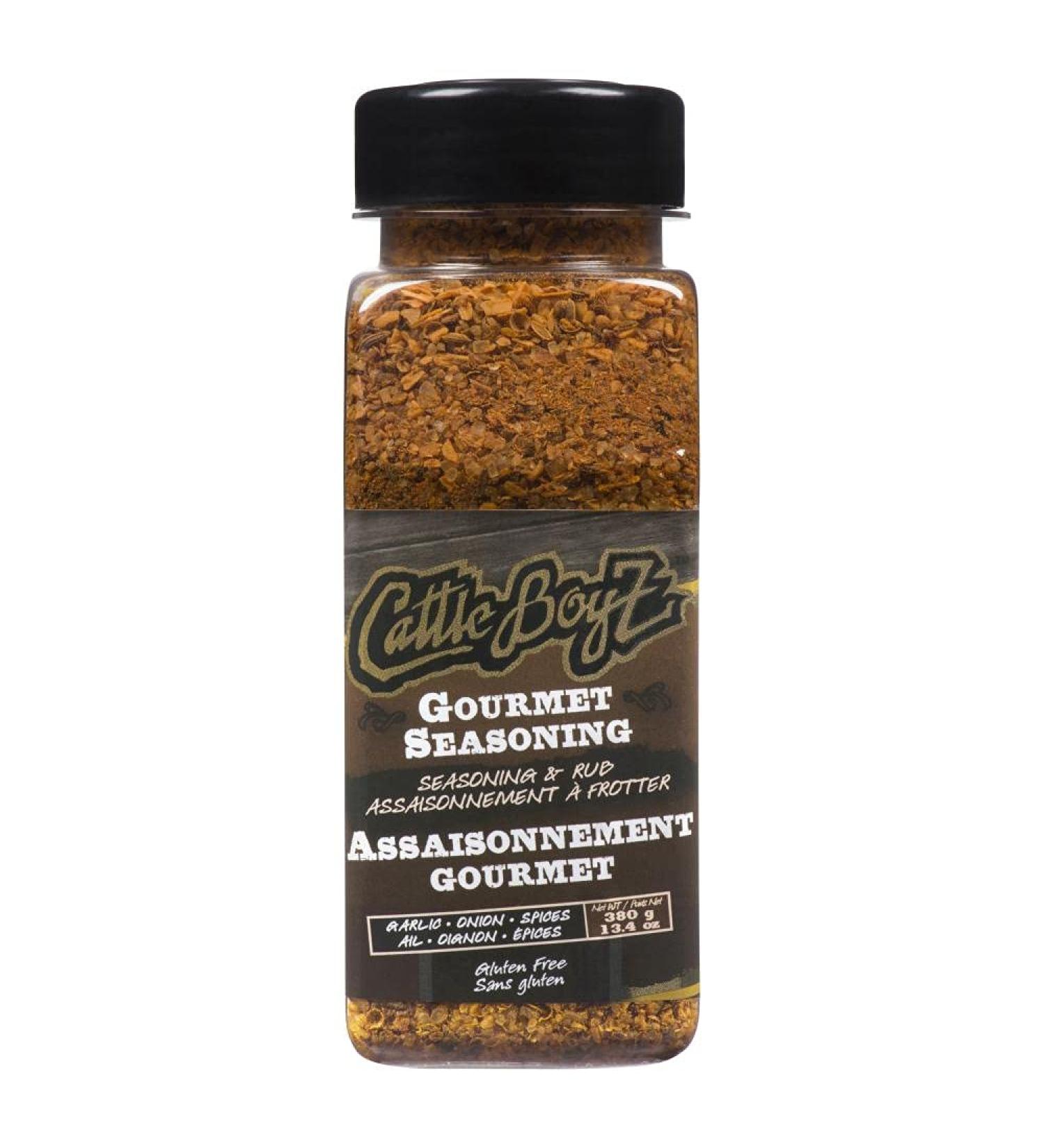 CattleBoyZ Gourmet Seasoning & Rub Gluten Free Perfect for BBQ + Stir Fry No MSG 380g - Buy Online on GoSupps.com