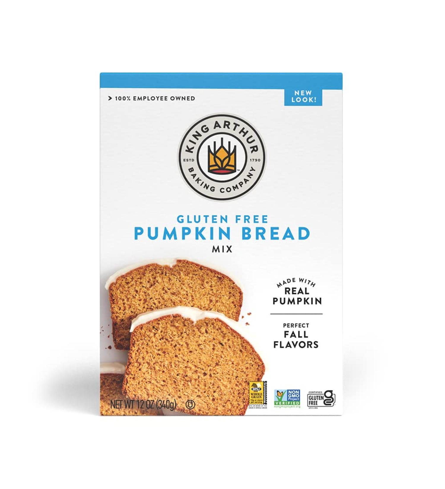 King Arthur Gluten Free Pumpkin Bread + Muffin Mix - 12 oz | Non-GMO & Kosher Certified - Buy Online on GoSupps.com