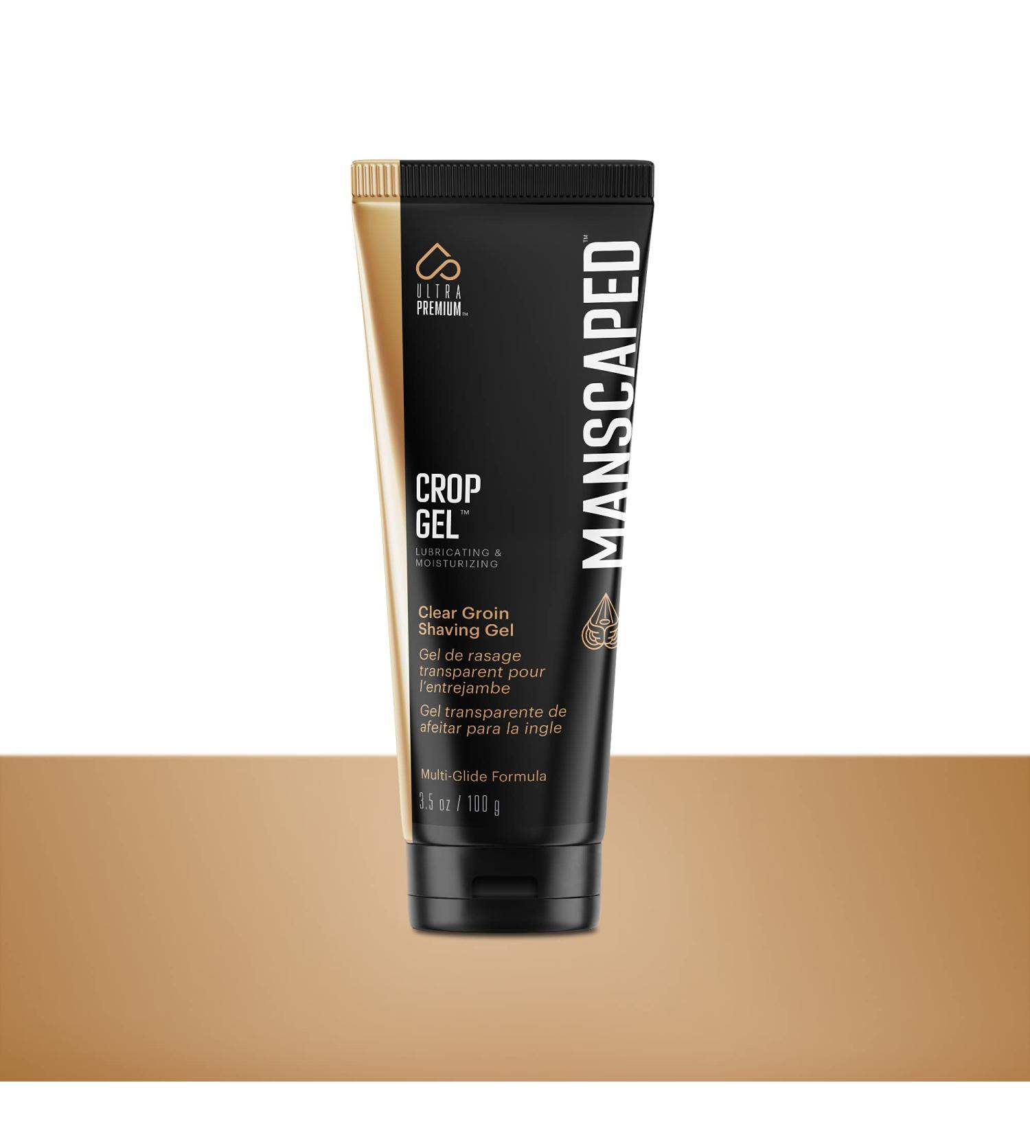 MANSCAPED Crop Gel Clear Groin Shaving Gel Moisturizing and Lubricating Multi-Glide Formula Designed for Below-the-Waist Trimming Vegan and Paraben-Free (3.5 oz) - Buy Online on GoSupps.com