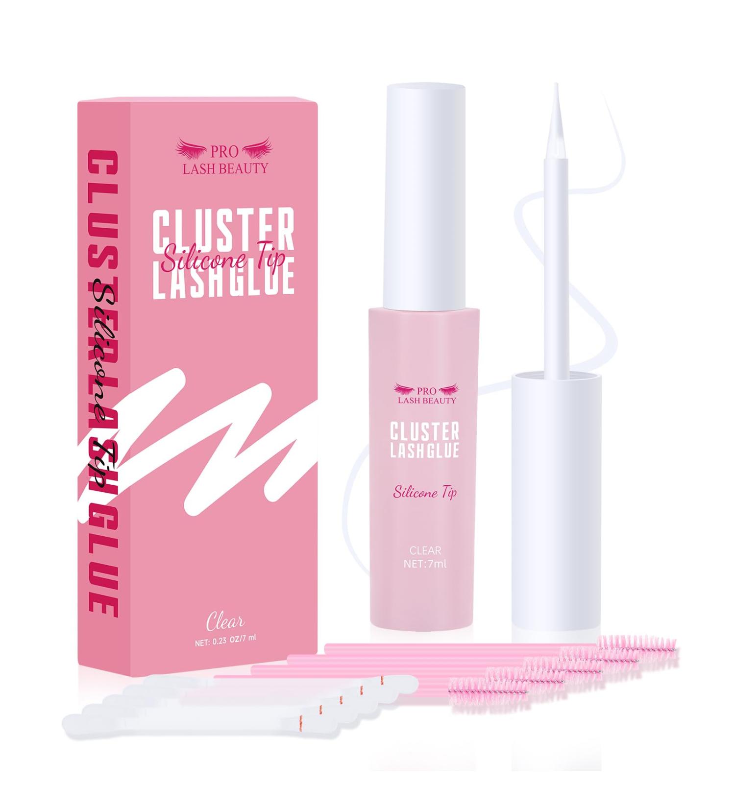 Cluster Lash Glue - Strong Hold and Waterproof Individual Lash Extension Adhesive - 7ml Clear - Buy Online on GoSupps.com
