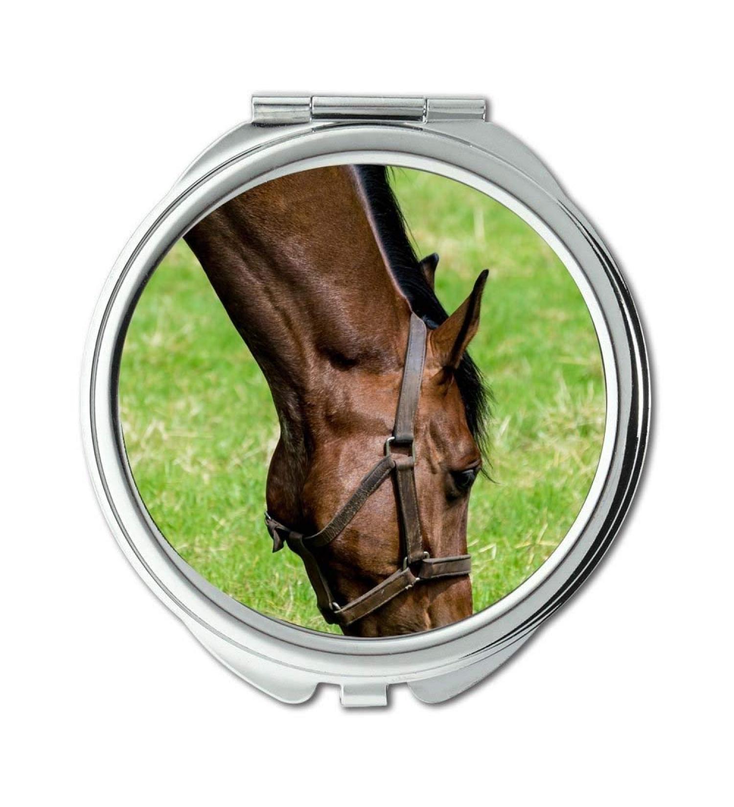 Mirror Compact Mirror animal eating grass pocket mirror portable mirror - Buy Online on GoSupps.com