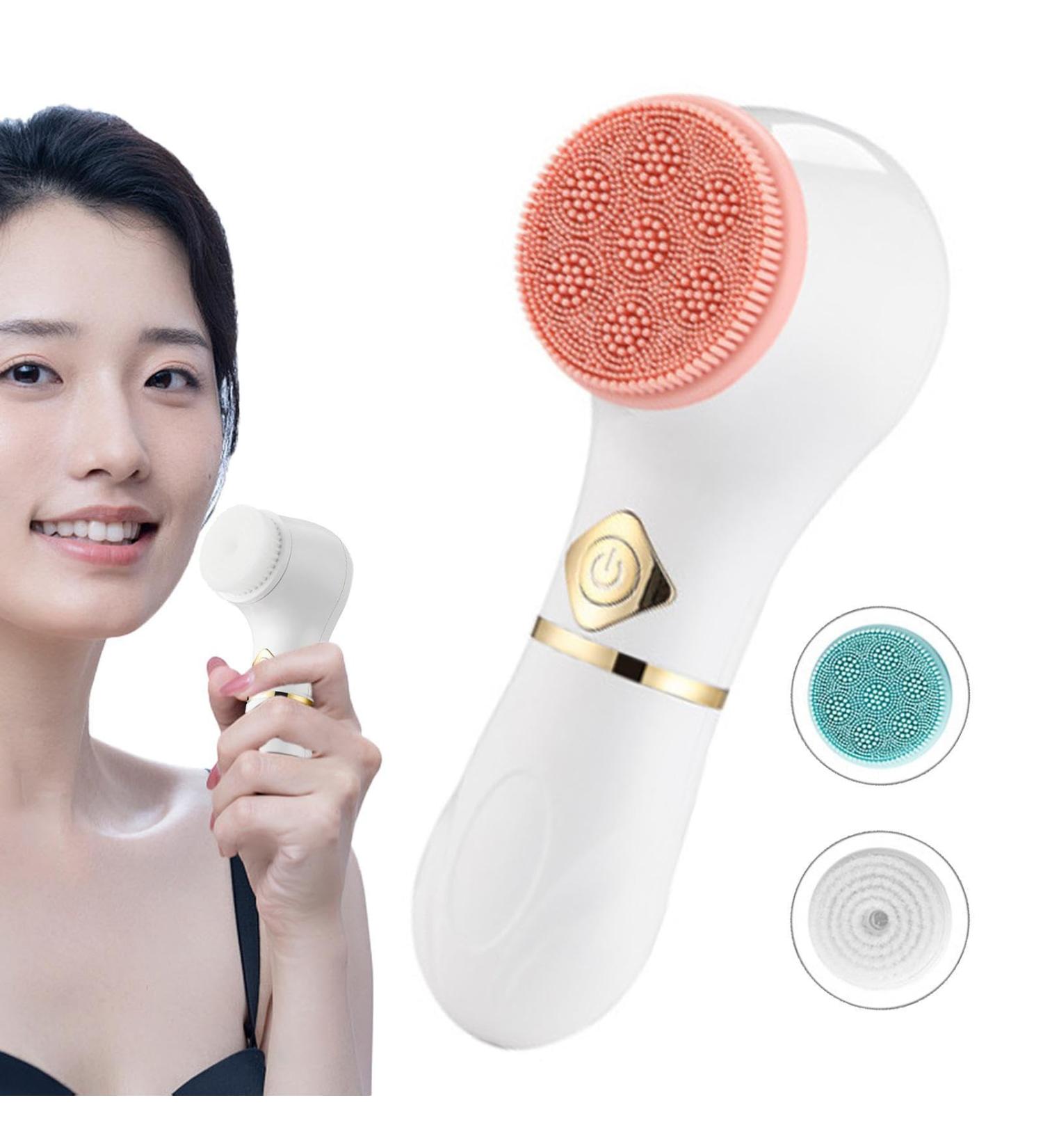 Face Wash Brush Electric | Electric Exfoliate Facial Cleansing Brush with 3 Brush Heads | Face Cleaner Brush Women Waterproof Facial Cleanser Brush Face Wash Brush Face Washer Buogint - Buy Online on GoSupps.com