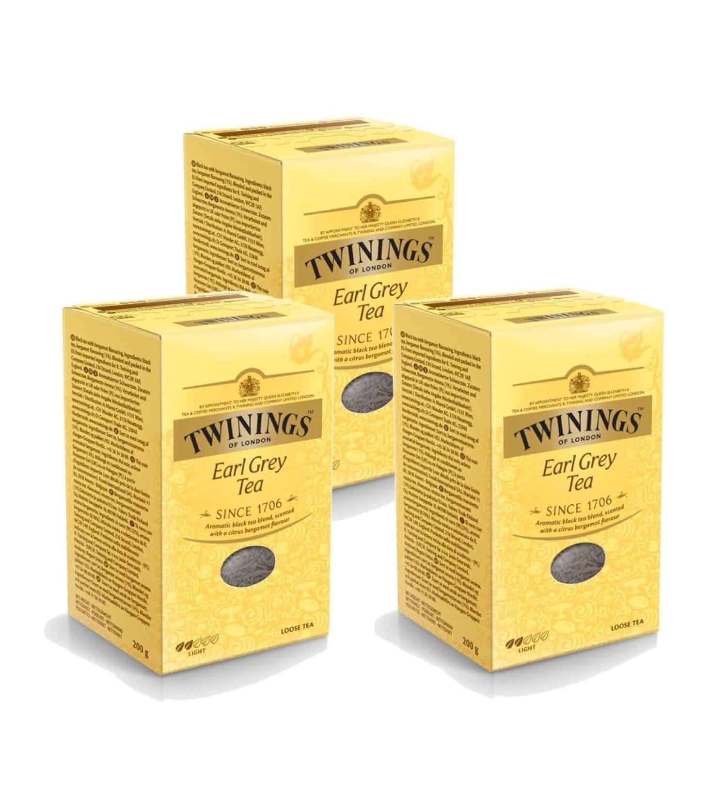  Twinings Twinings Earl Grey Tea 200g Loose Tea 3 Pack - Buy Online on GoSupps.com