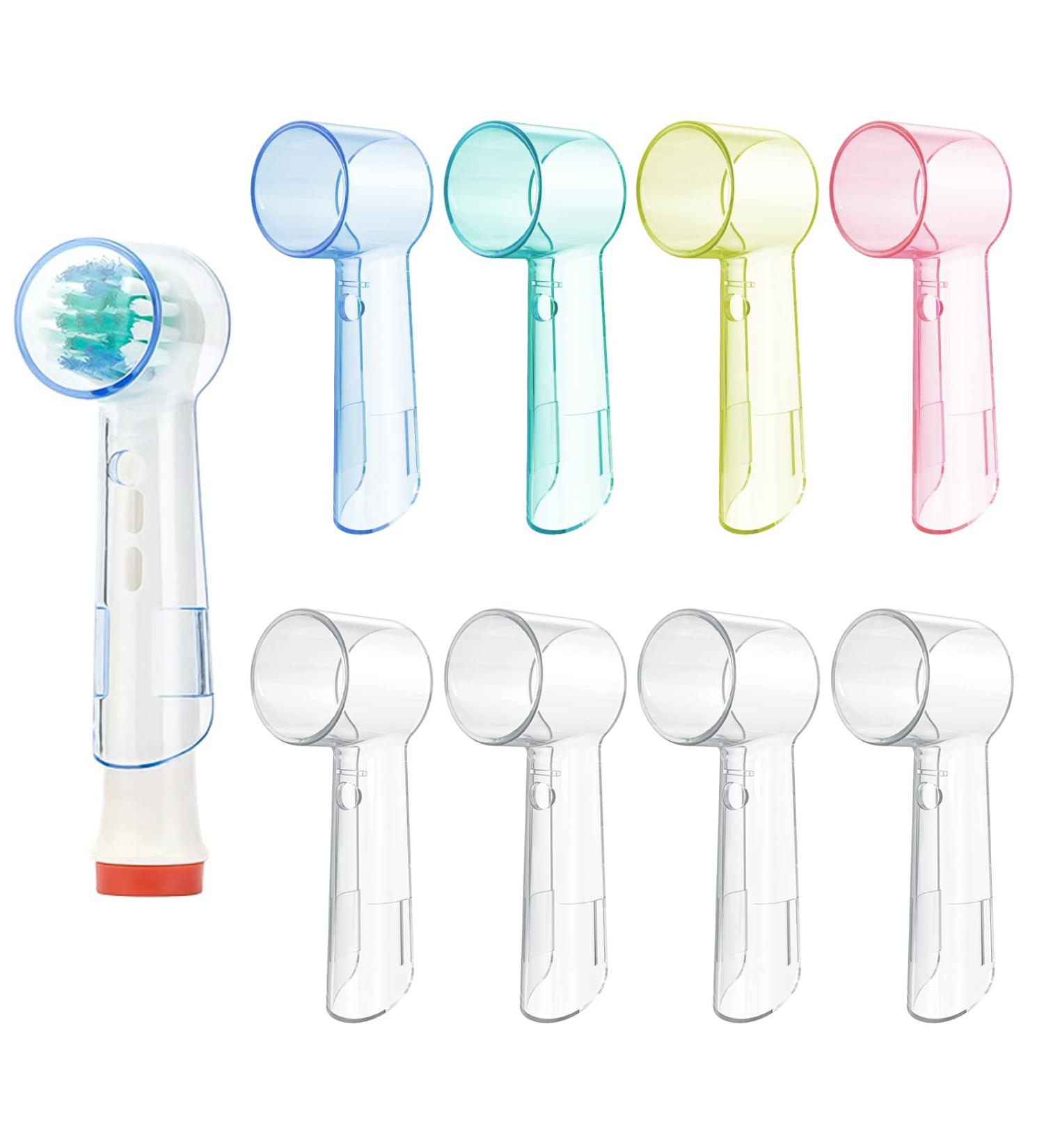 LOPHE Travel Portable Toothbrush Head Covers 8Pcs Plastic Toothbrush Head Protector Cap Dustproof Electric Toothbrush Protective Case for Home Outdoor Camping Hiking Travel Bathroom - Buy Online on GoSupps.com