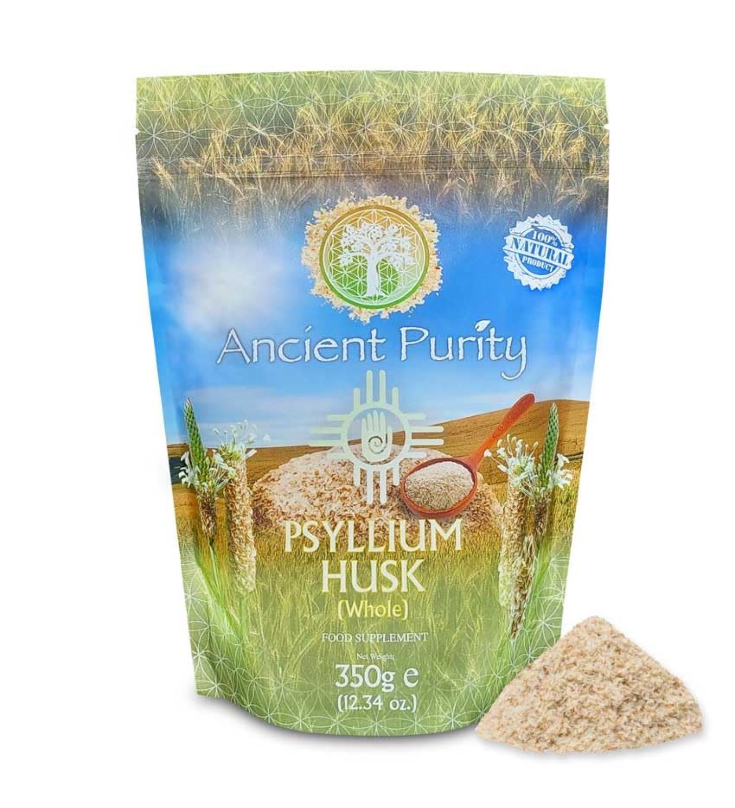 Whole Psyllium Husk Powder 350g Ancient Purity - Buy Online on GoSupps.com