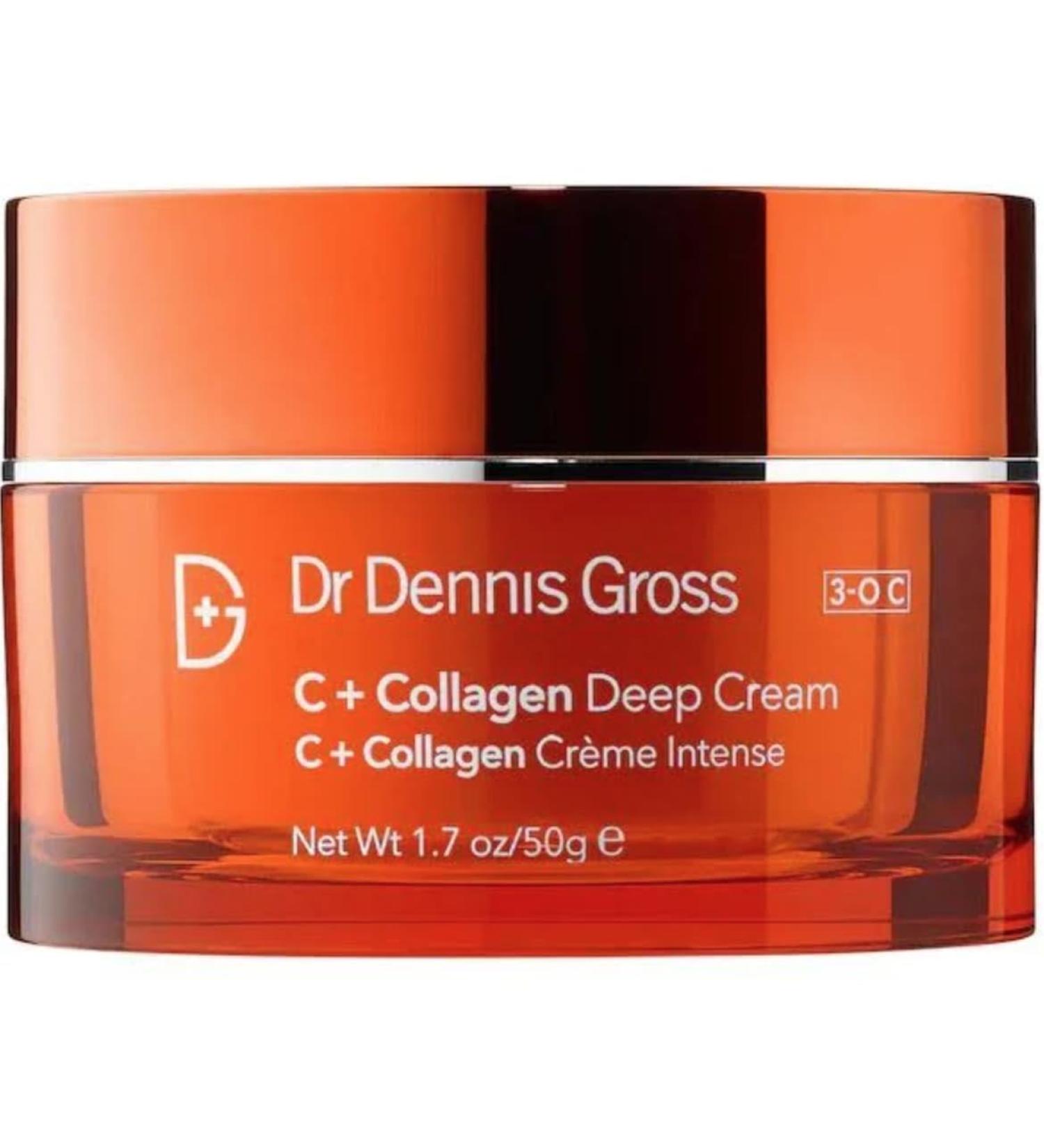 Dr Dennis Gross Vitamin C Lactic Dewy Deep Cream: Ultra-Rich Replenishing Cream for a Dewy Finish 2 oz