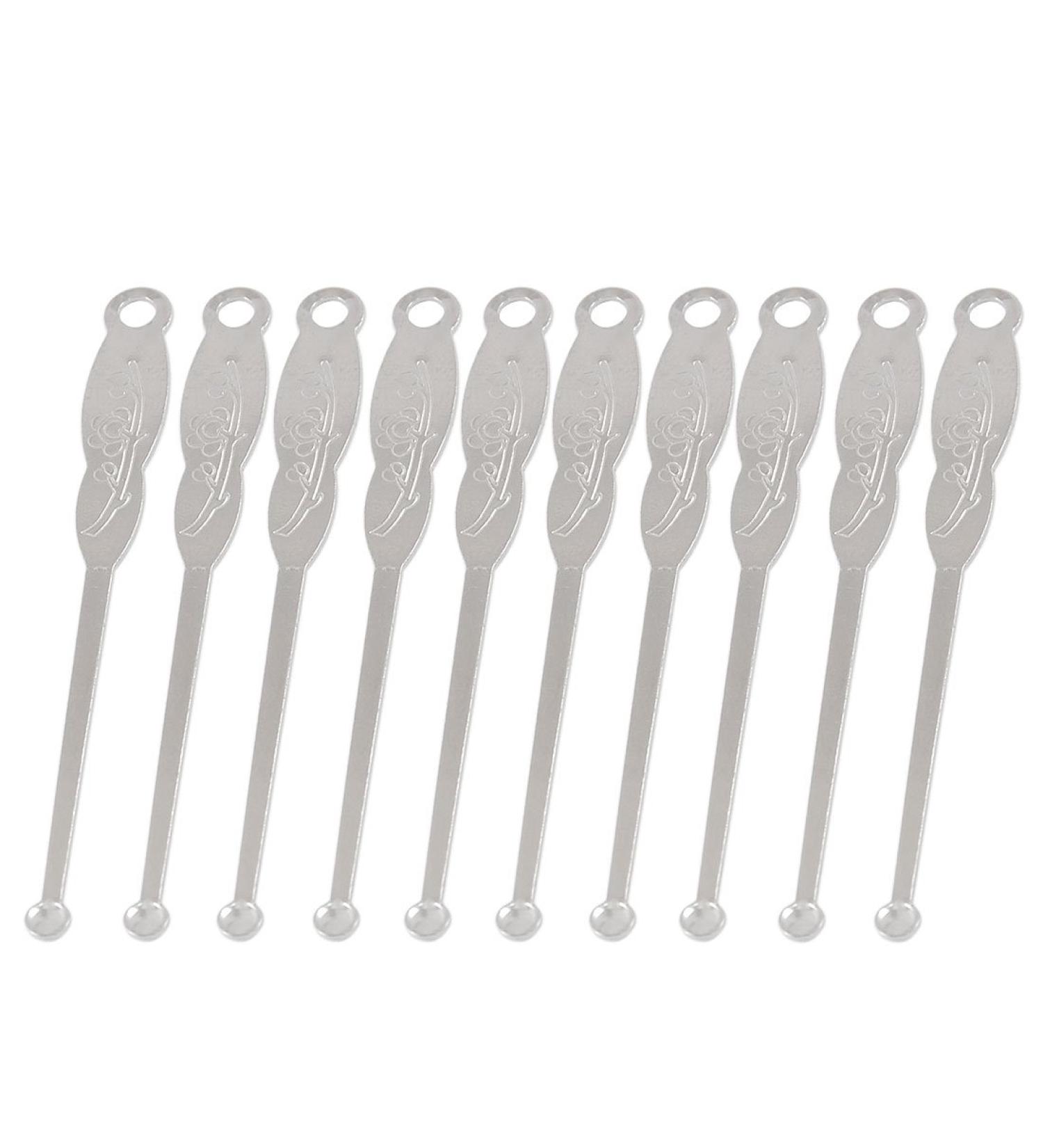 Qtqgoitem Silver Tone Metal Ear Wax Remover Earpicks Beauty Tool 10 Pcs (Model: 411 b73 7ac bf6 e22)