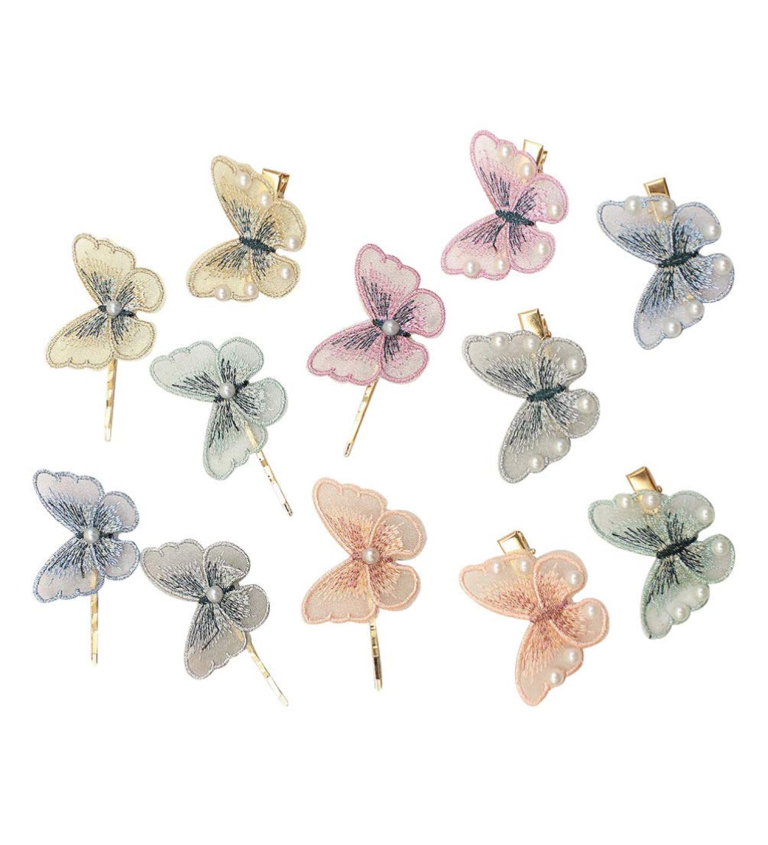 Frcolor Vintage Butterfly Hair Clips 12 Pieces Cute Embroidered Animal Hair Jewelry for Women | Perfect Party Favors for Birthdays & New Year - Buy Online on GoSupps.com