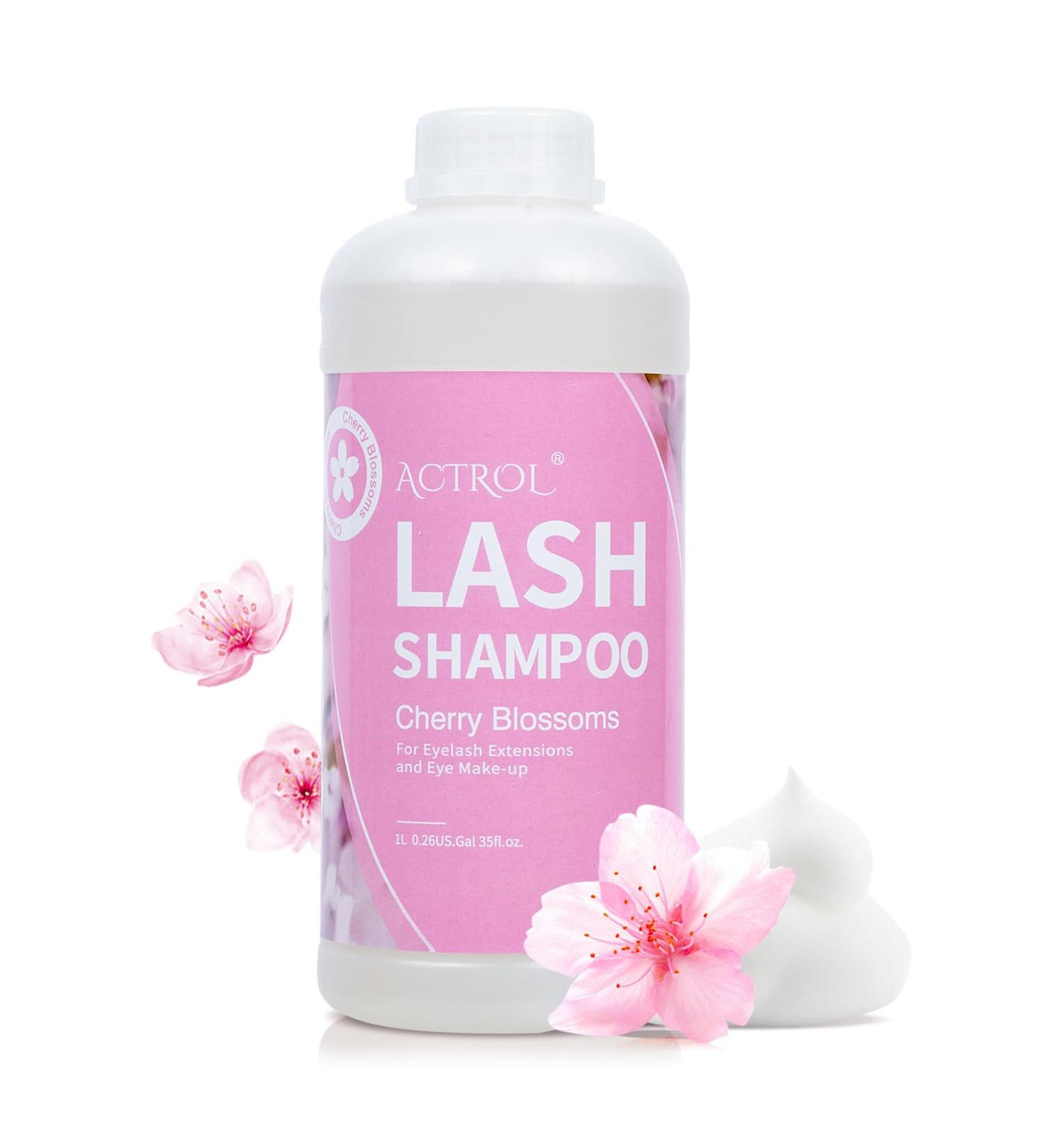 Eyelash Extension Cleanser Cherry Blossom 1L Natural Lash Extension Shampoo Professional Eyelid Foaming Cleanser Paraben & Sulfate Free Non-lrritating with Salon and Home Care Cherry Blossom-1L - Buy Online on GoSupps.com