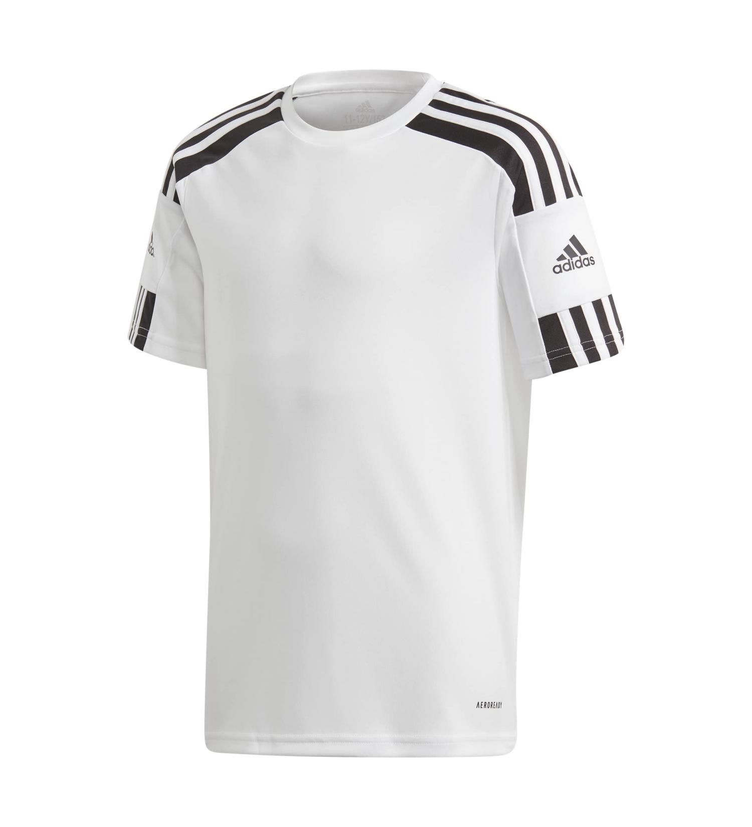 Adidas Boys Squad 21 JSY Y T-Shirt - 164 White/Black | International Shipping Available - Buy Online on GoSupps.com