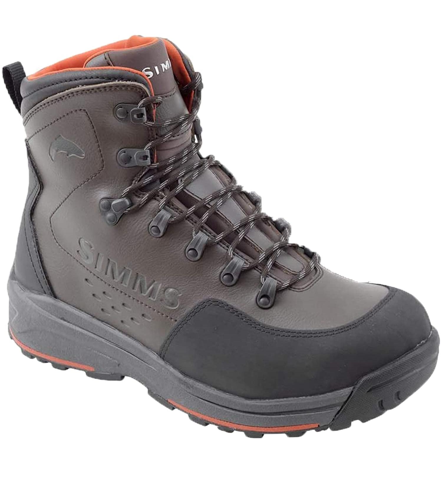 Simms Men's Freestone Wading Boots - Rubber Sole Fishing Boots 10 Dark Olive - Buy Online on GoSupps.com