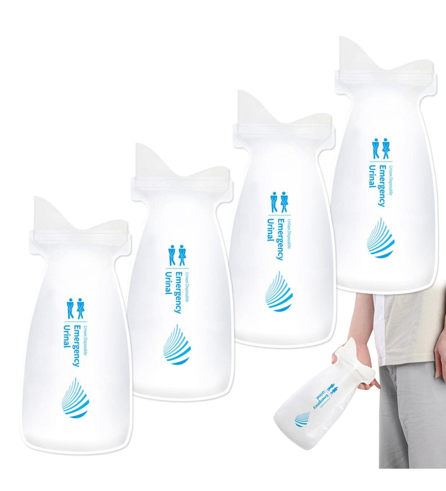 Travel Urinal Bag Mini Unisex Temporary Toilet | Travel Urinal Toilet for Men Pregnant Women Children and Patients Coatuiyo - Buy Online on GoSupps.com