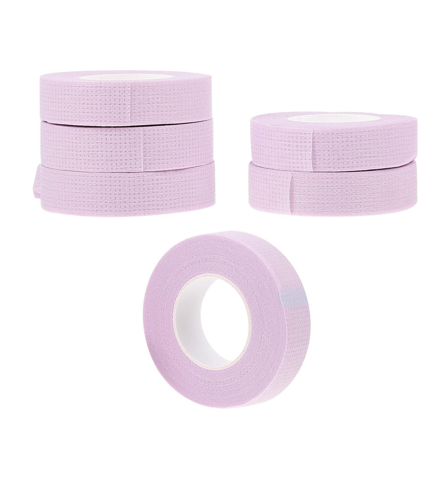Buy 6 Rolls Eyelash Extension Tape - Breathable Disposable Elastic Purple Fabric for Eye Care & Hijab Accessories - Buy Online on GoSupps.com