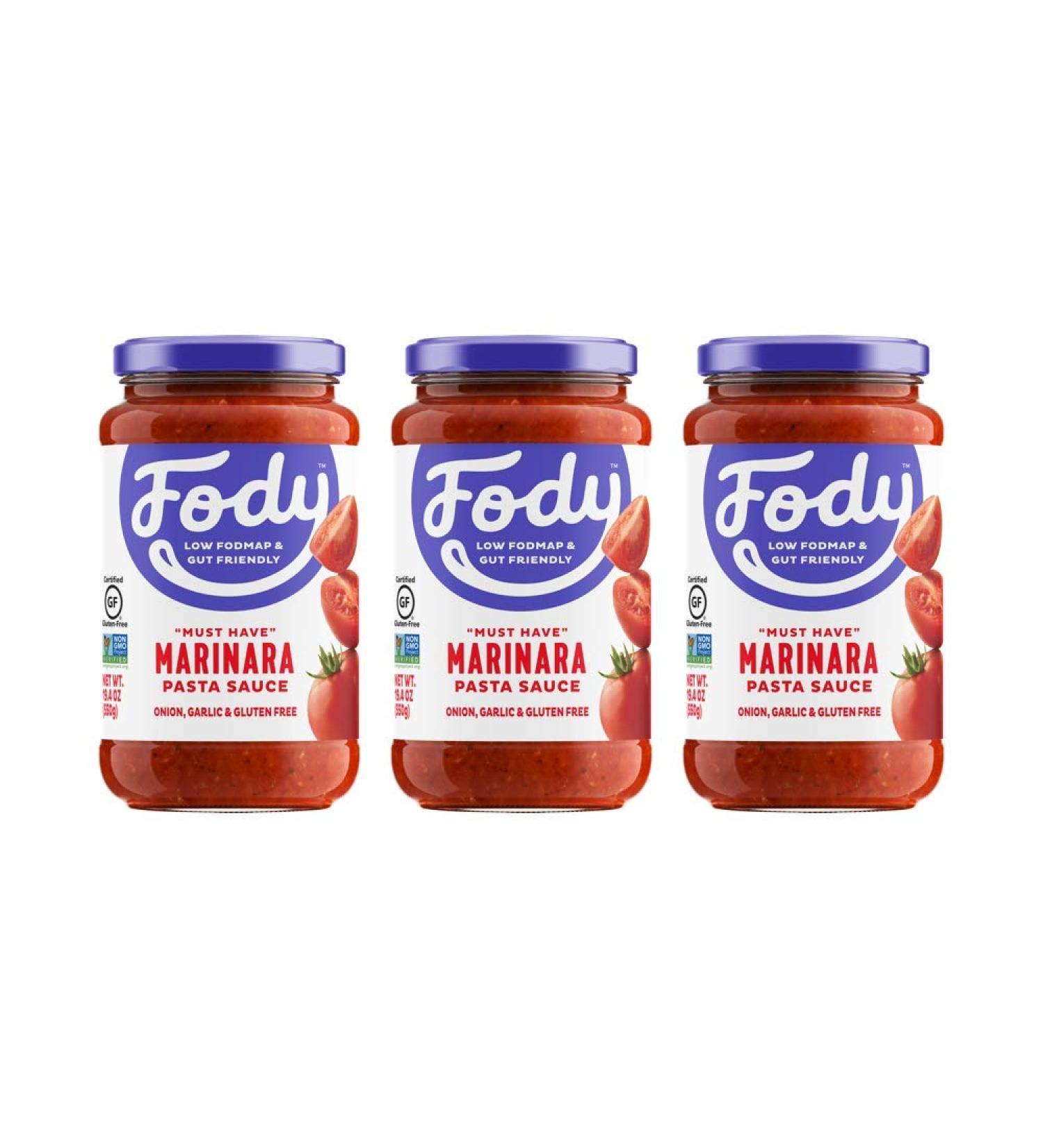Fody Food Co Premium Marinara Pasta Sauce 19.4 oz - Gluten-Free & Delicious - Buy Online on GoSupps.com
