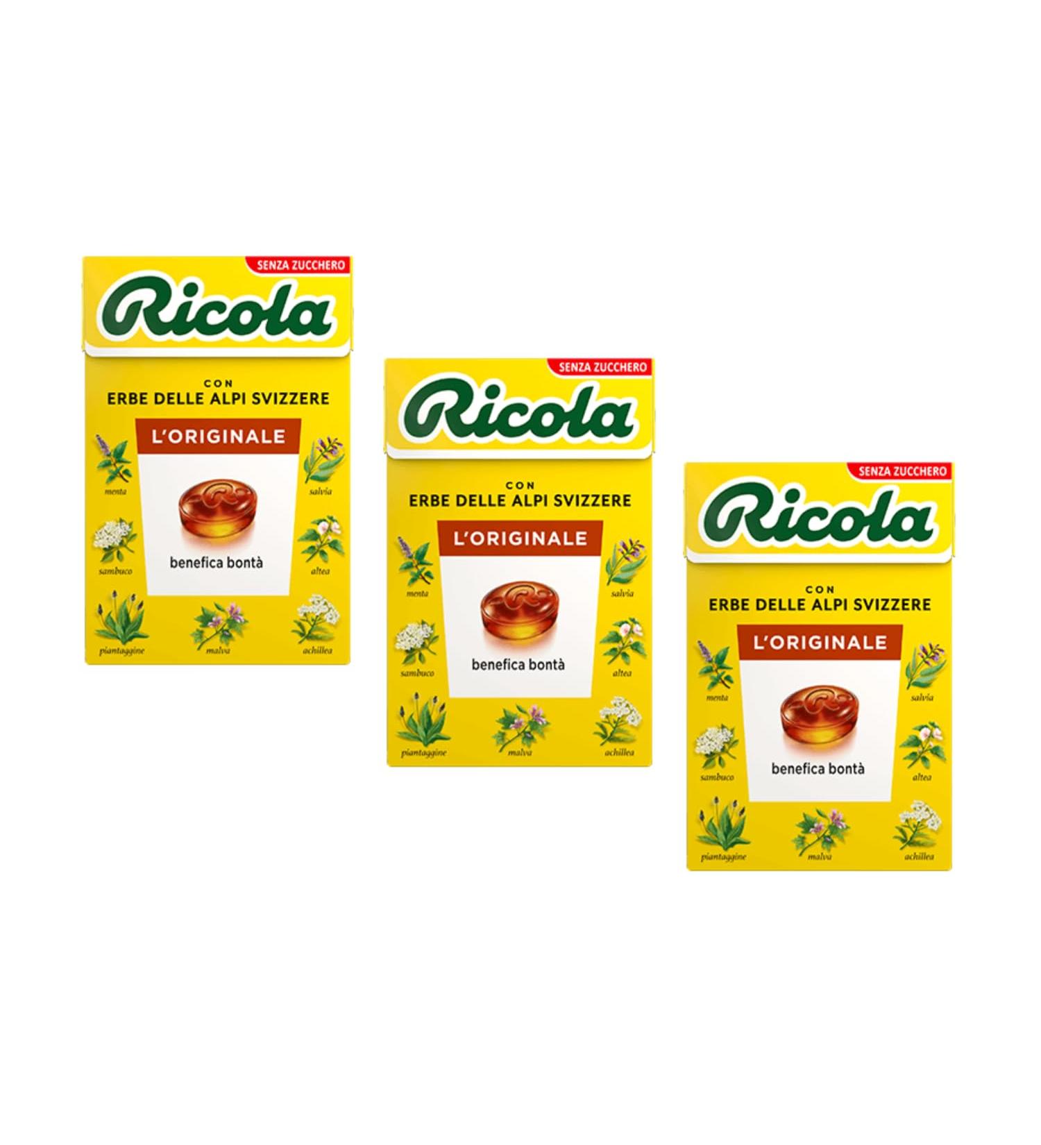 Ricola | Bonbons aux herbes balsamiques | Bonbons aux herbes sans sucre - 3 x 50 Gr