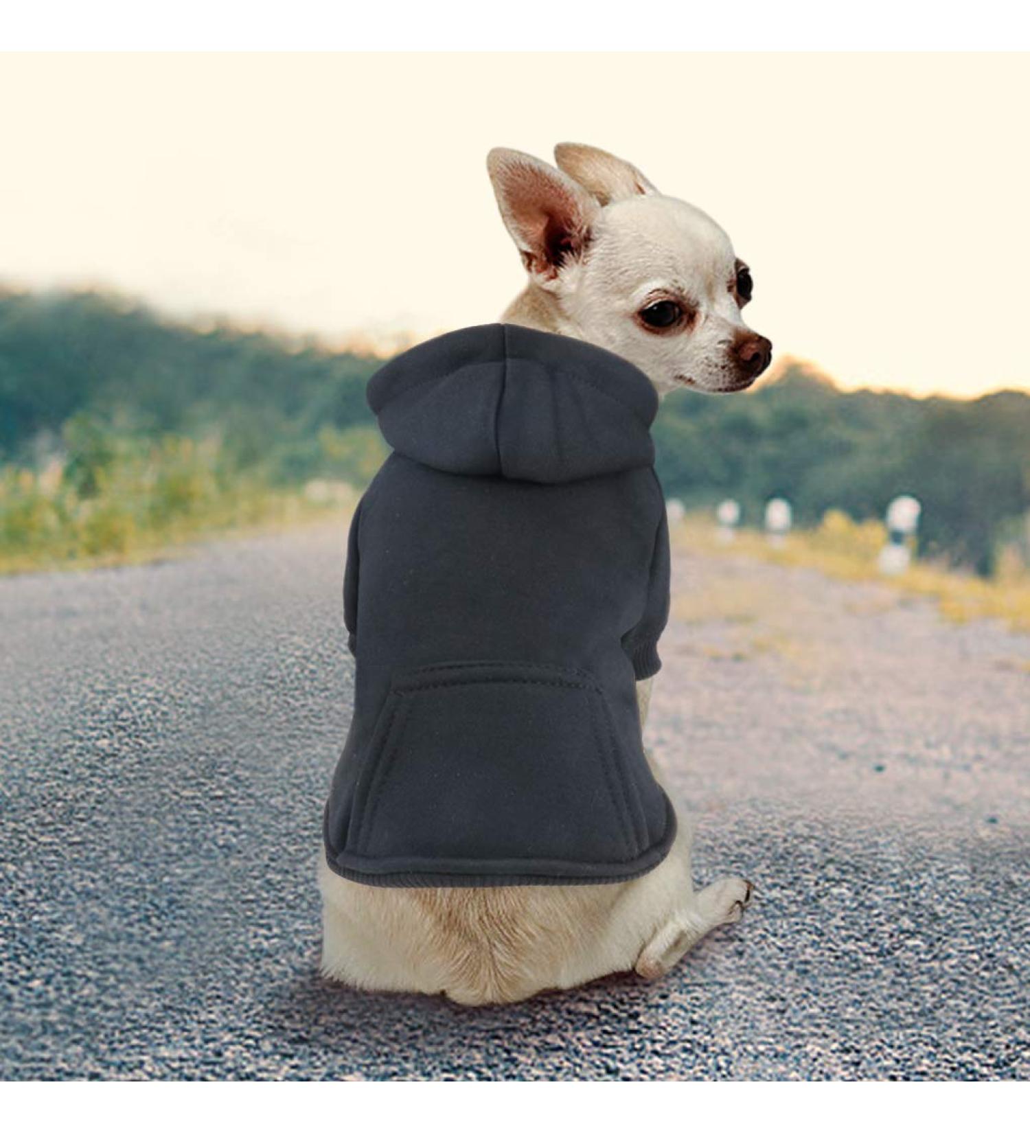 Idepet Dog Sweater & Pet Clothes - Warm Coat for Small Dogs & Cats (Medium Black) - Buy Online on GoSupps.com